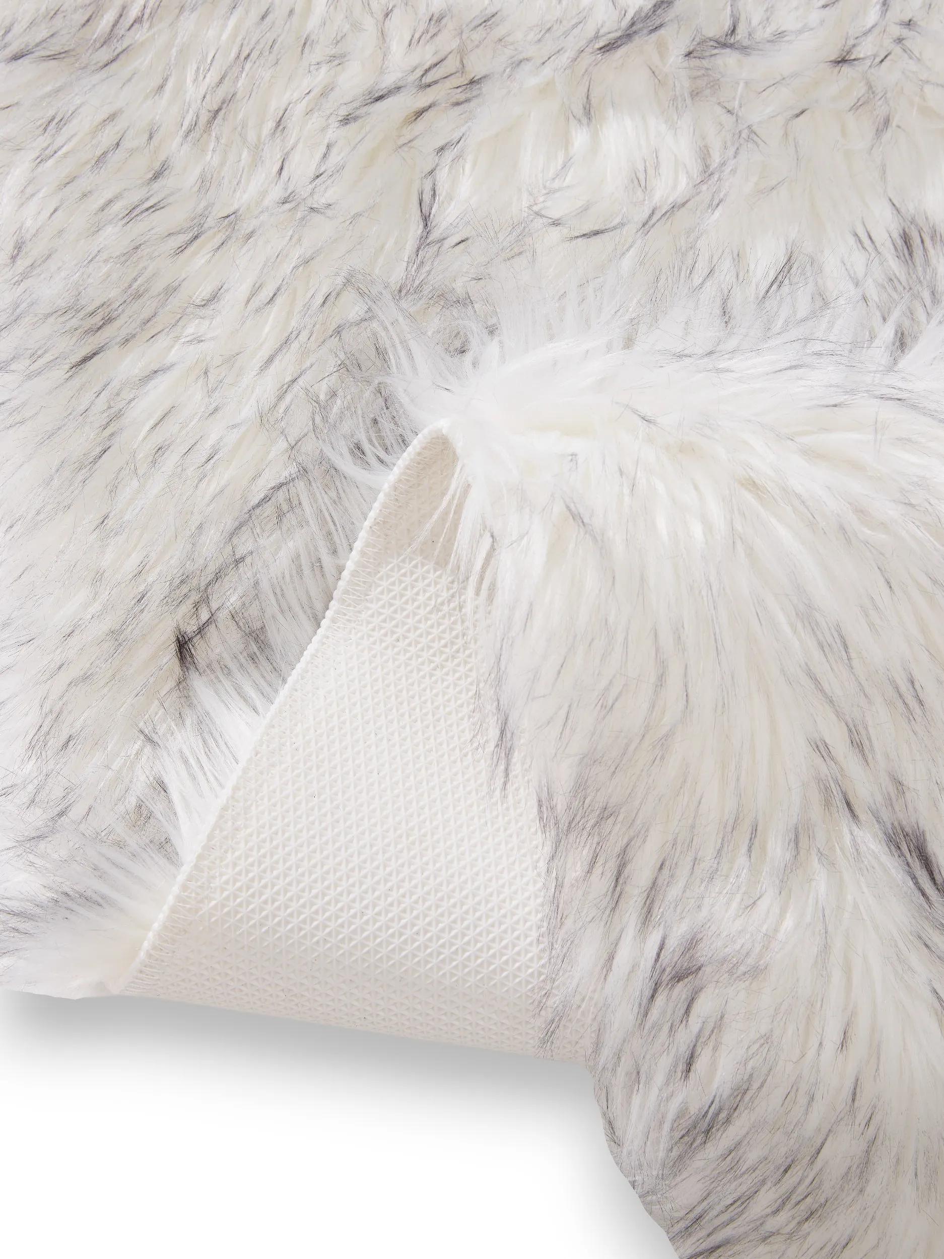 Washable Shaggy Rug Nanuk Black/White