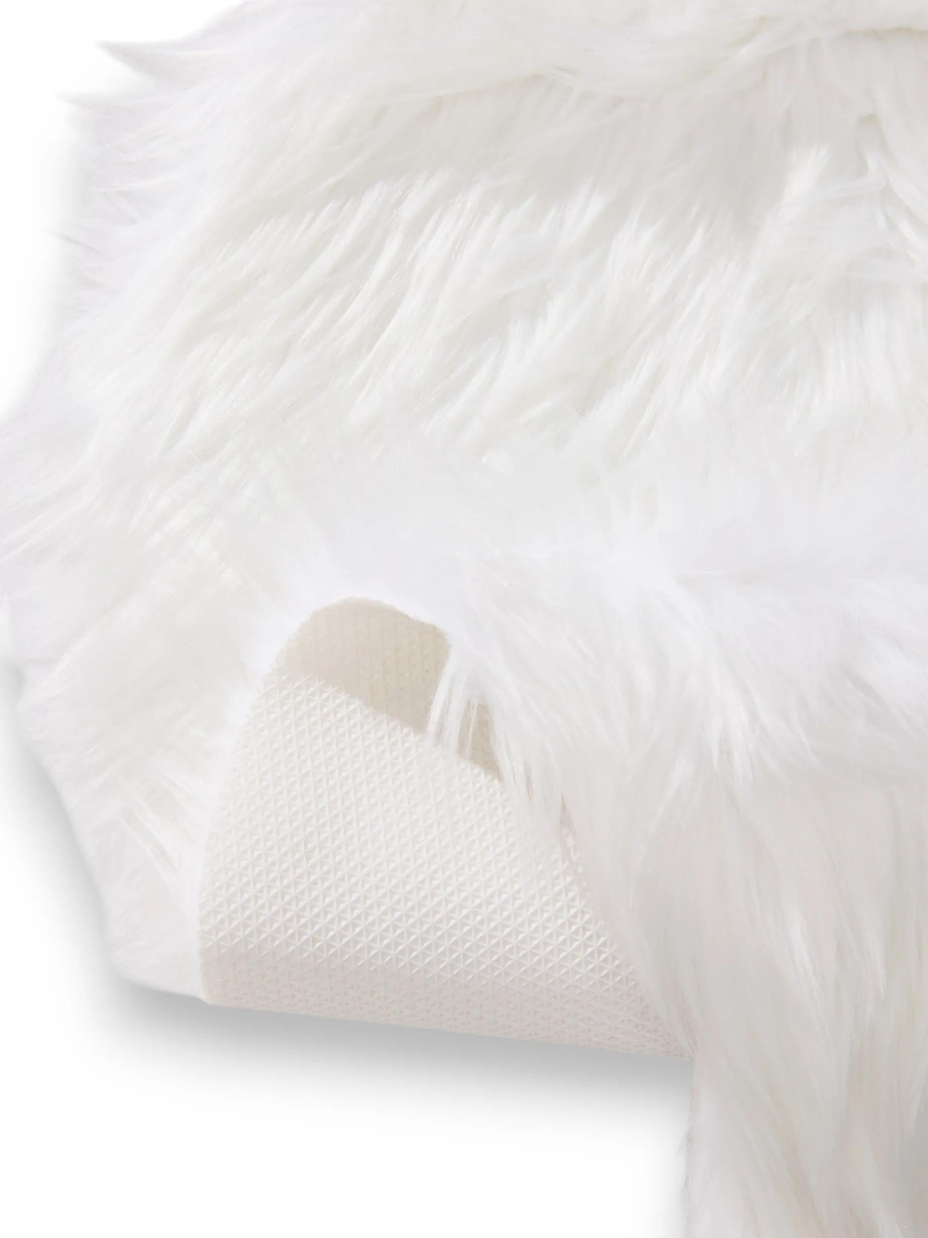 Washable Shaggy Rug Nanuk White