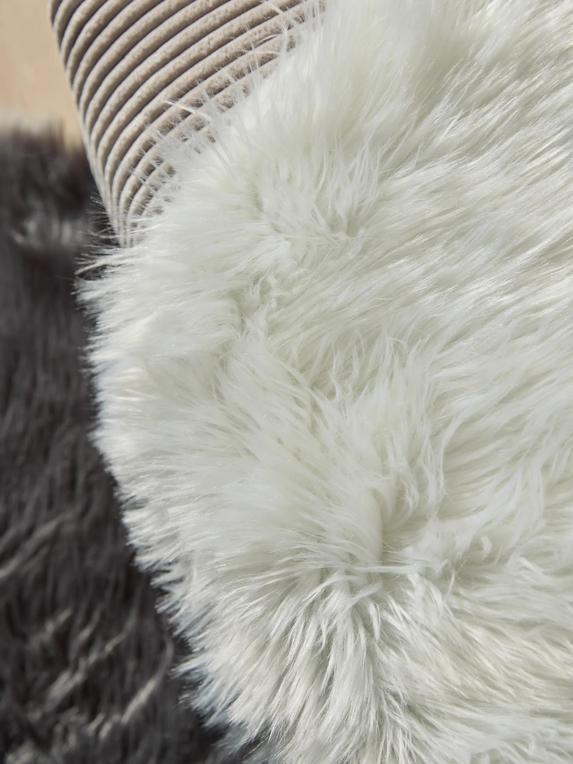 Washable Shaggy Rug Nanuk White