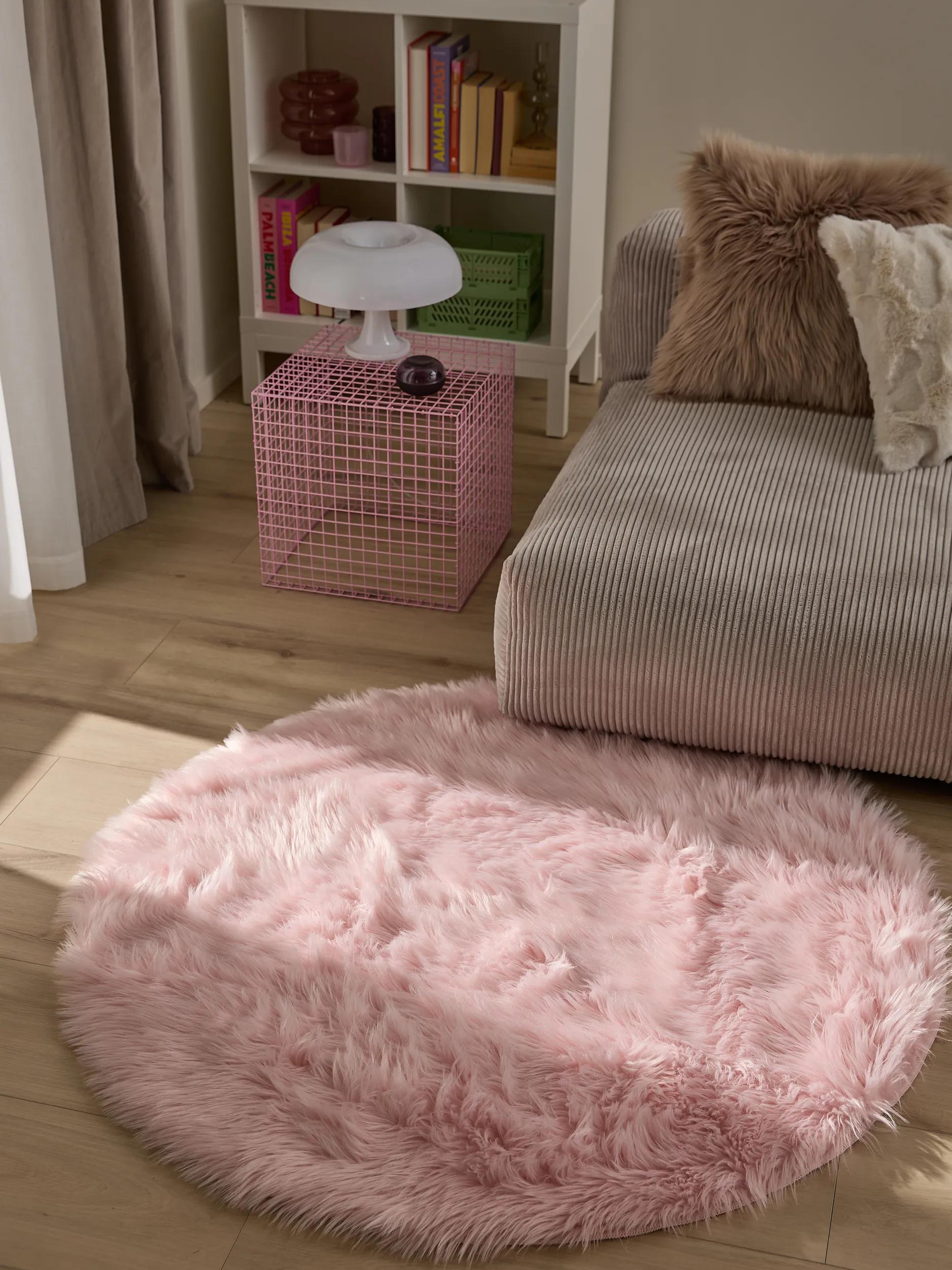 Washable Shaggy Rug Nanuk Pink