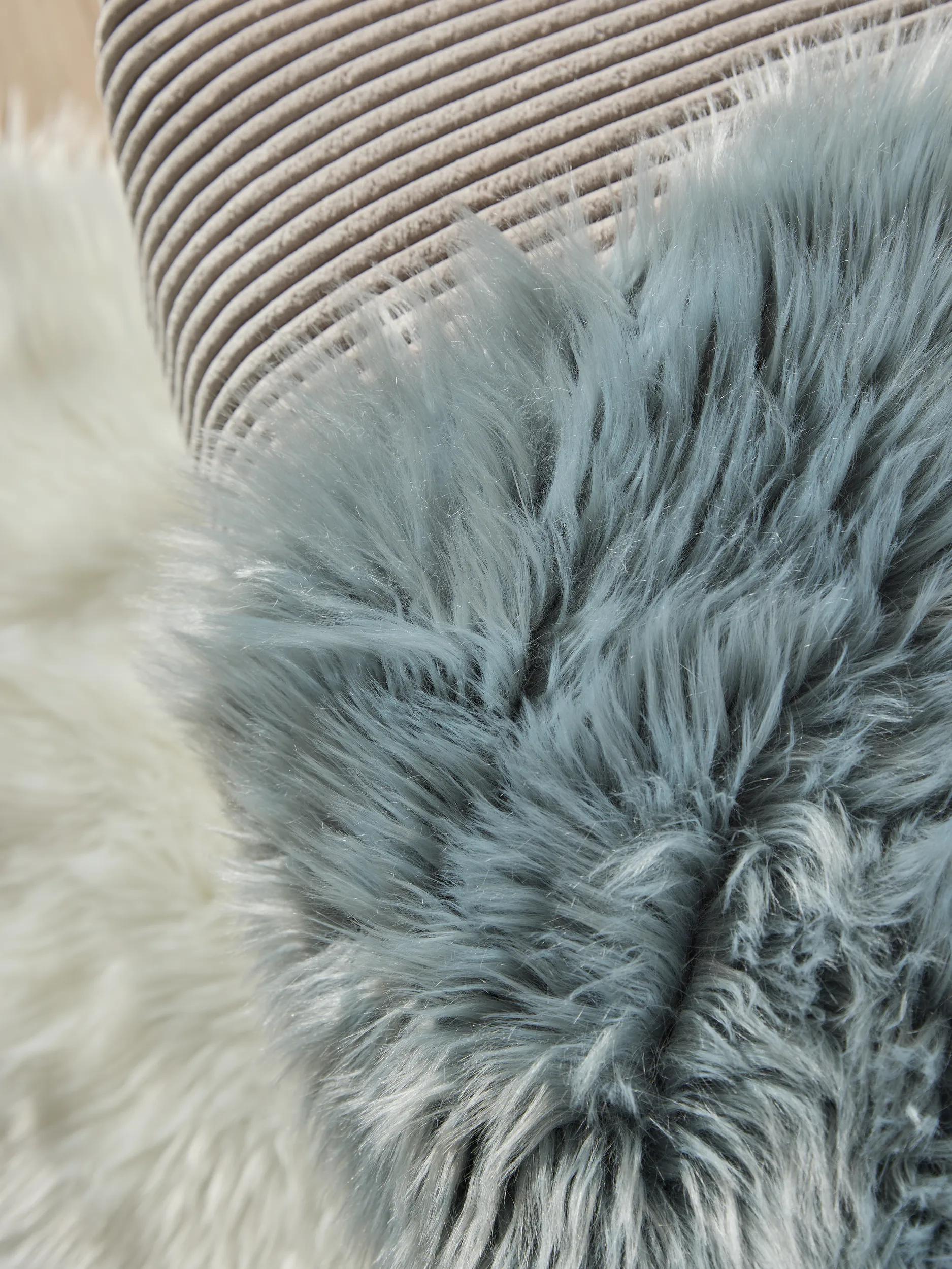 Washable Shaggy Rug Nanuk Blue