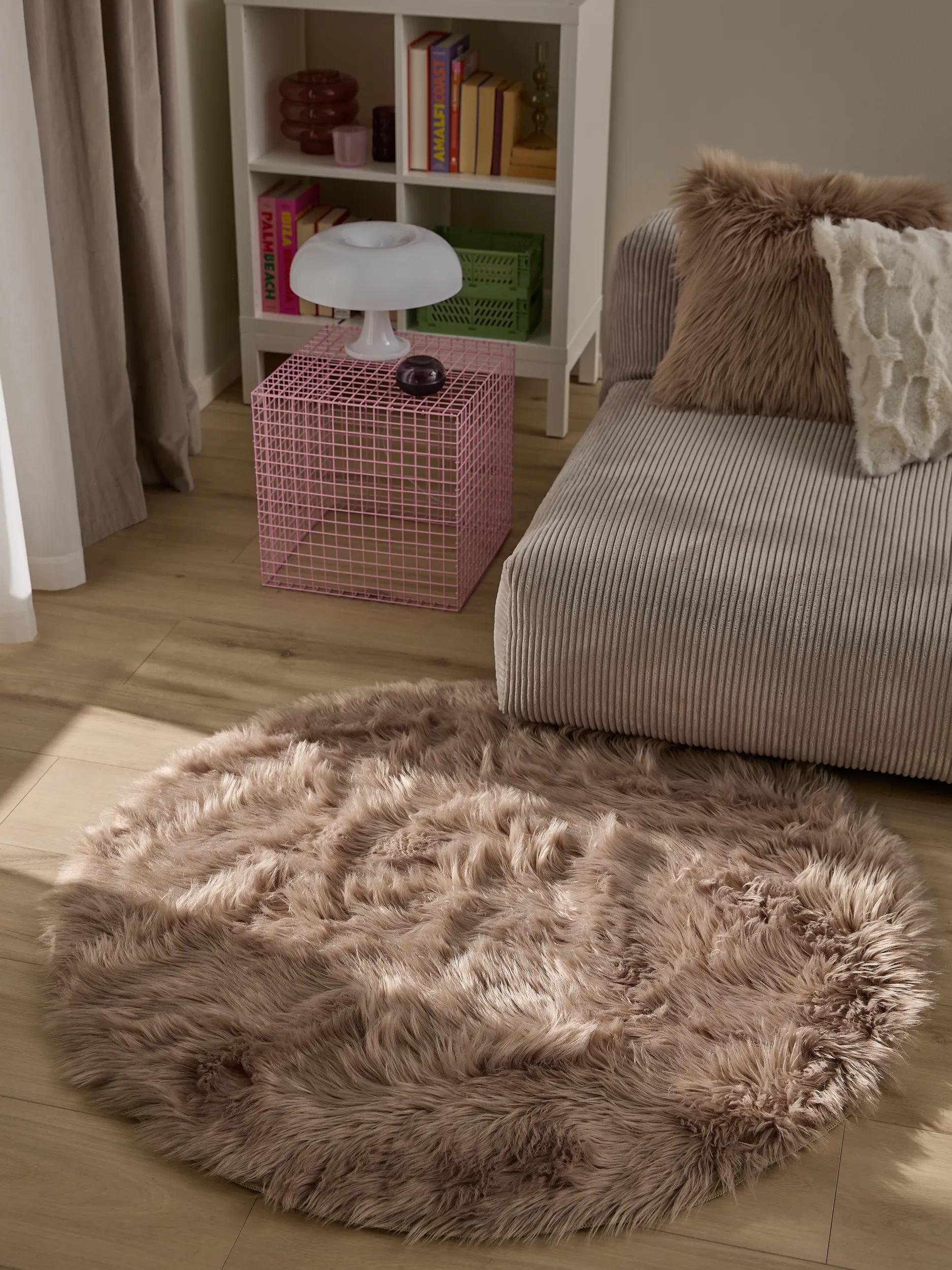 Washable Shaggy Rug Nanuk Beige