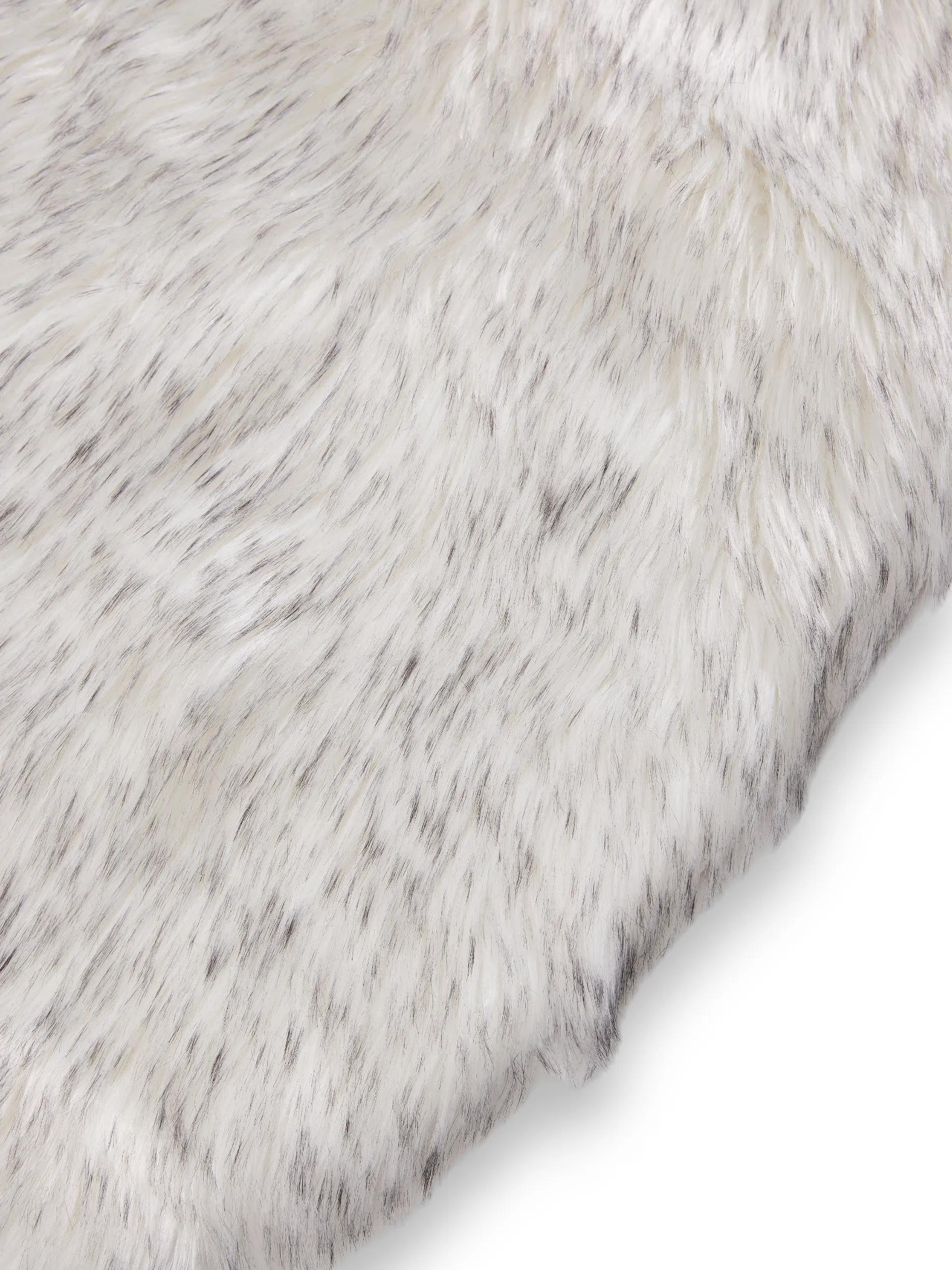 Washable Shaggy Rug Nanuk Black/White