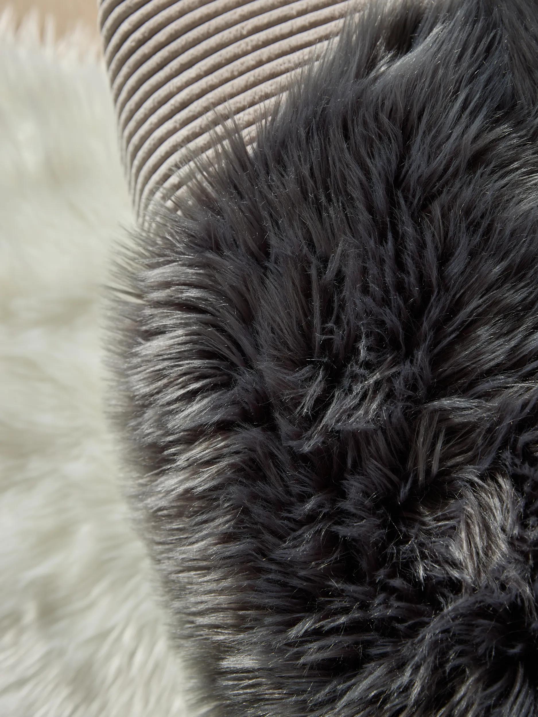 Washable Shaggy Rug Nanuk Charcoal