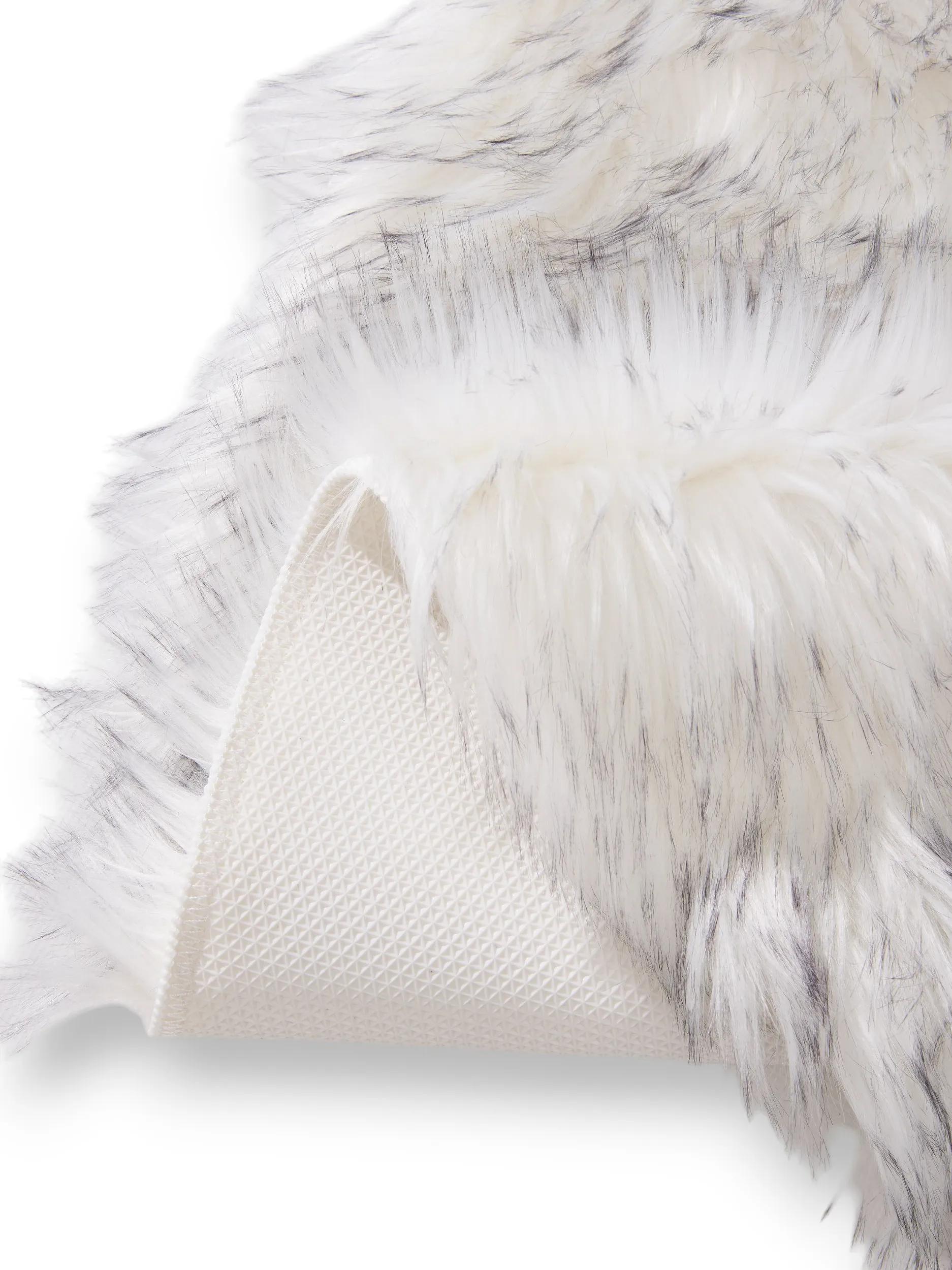 Washable Shaggy Rug Nanuk Black/White