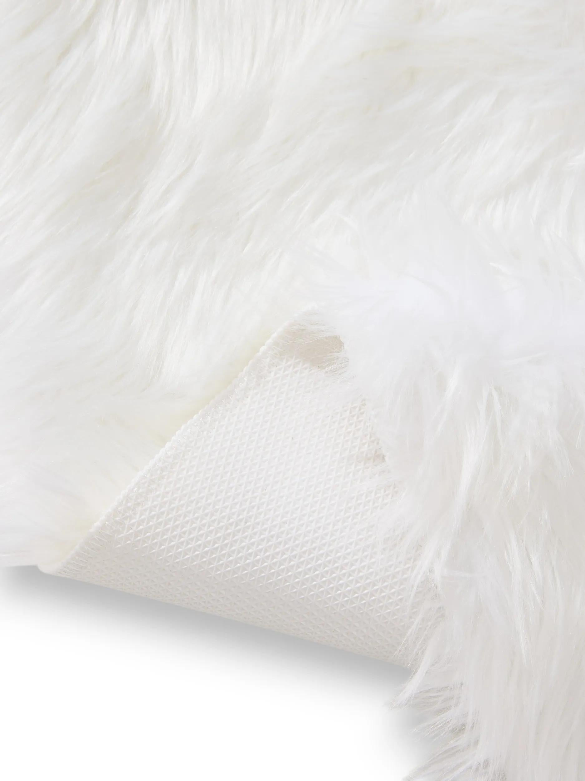 Washable Shaggy Rug Nanuk White