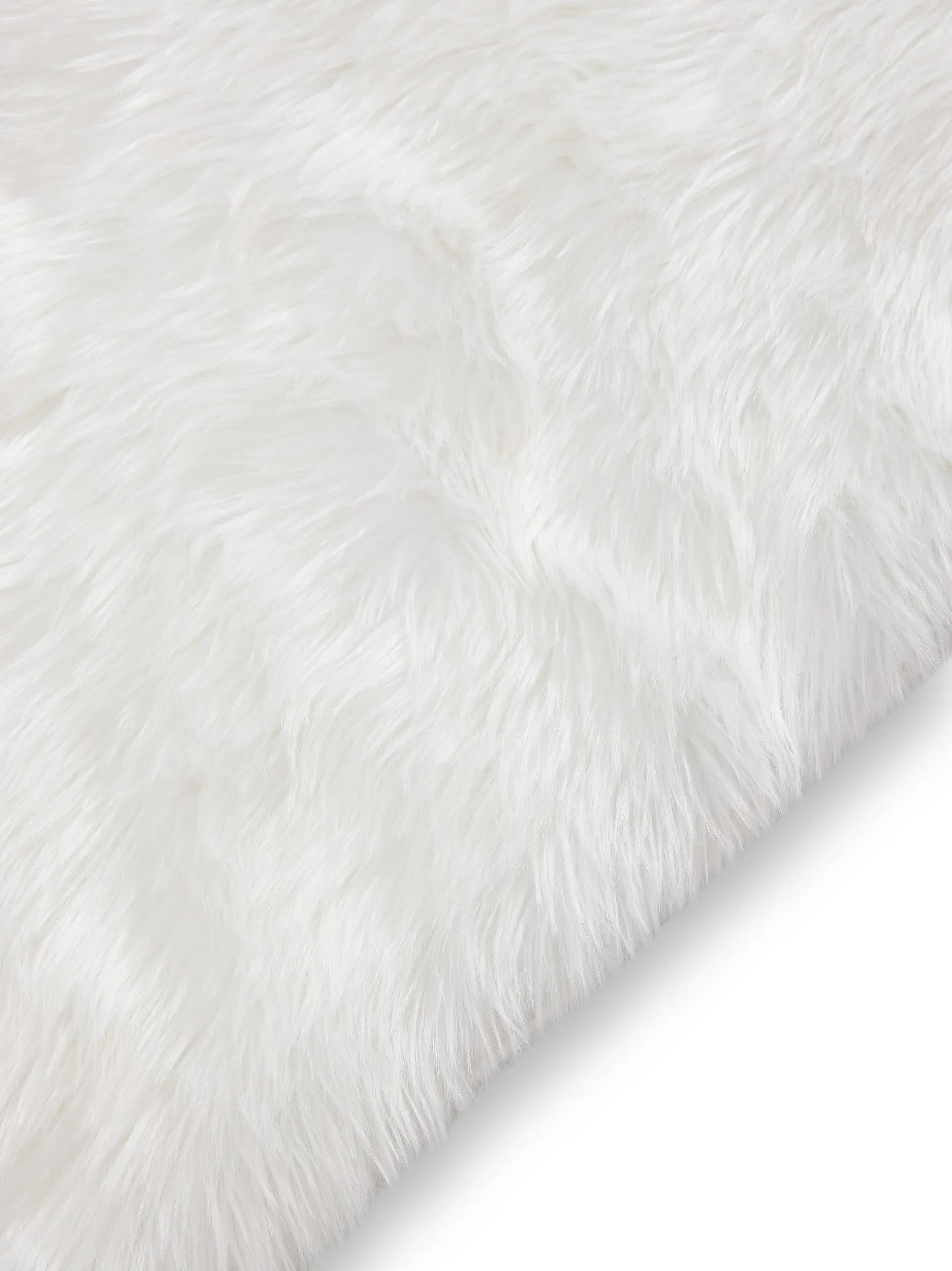 Washable Shaggy Rug Nanuk White