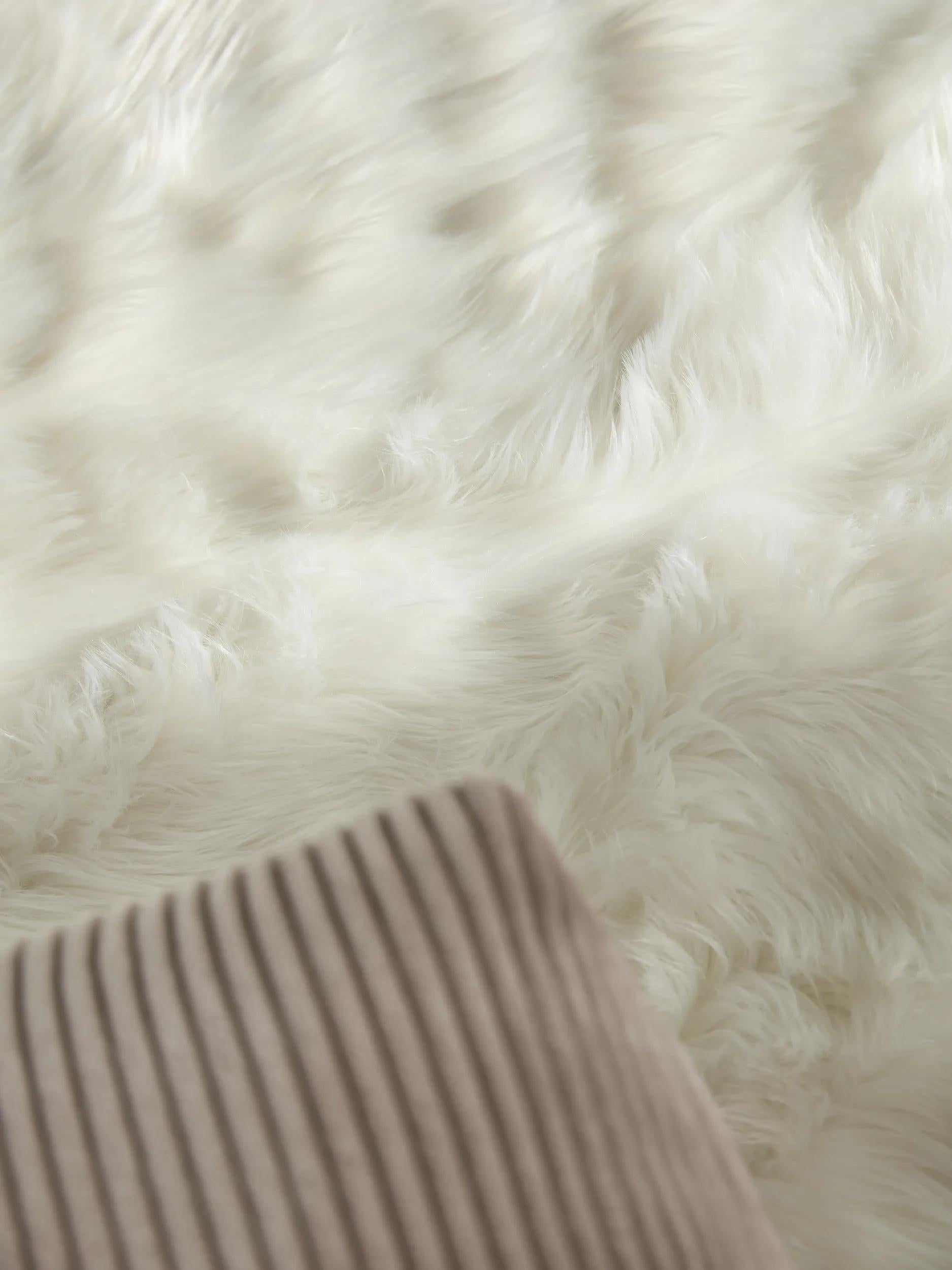 Washable Shaggy Rug Nanuk White