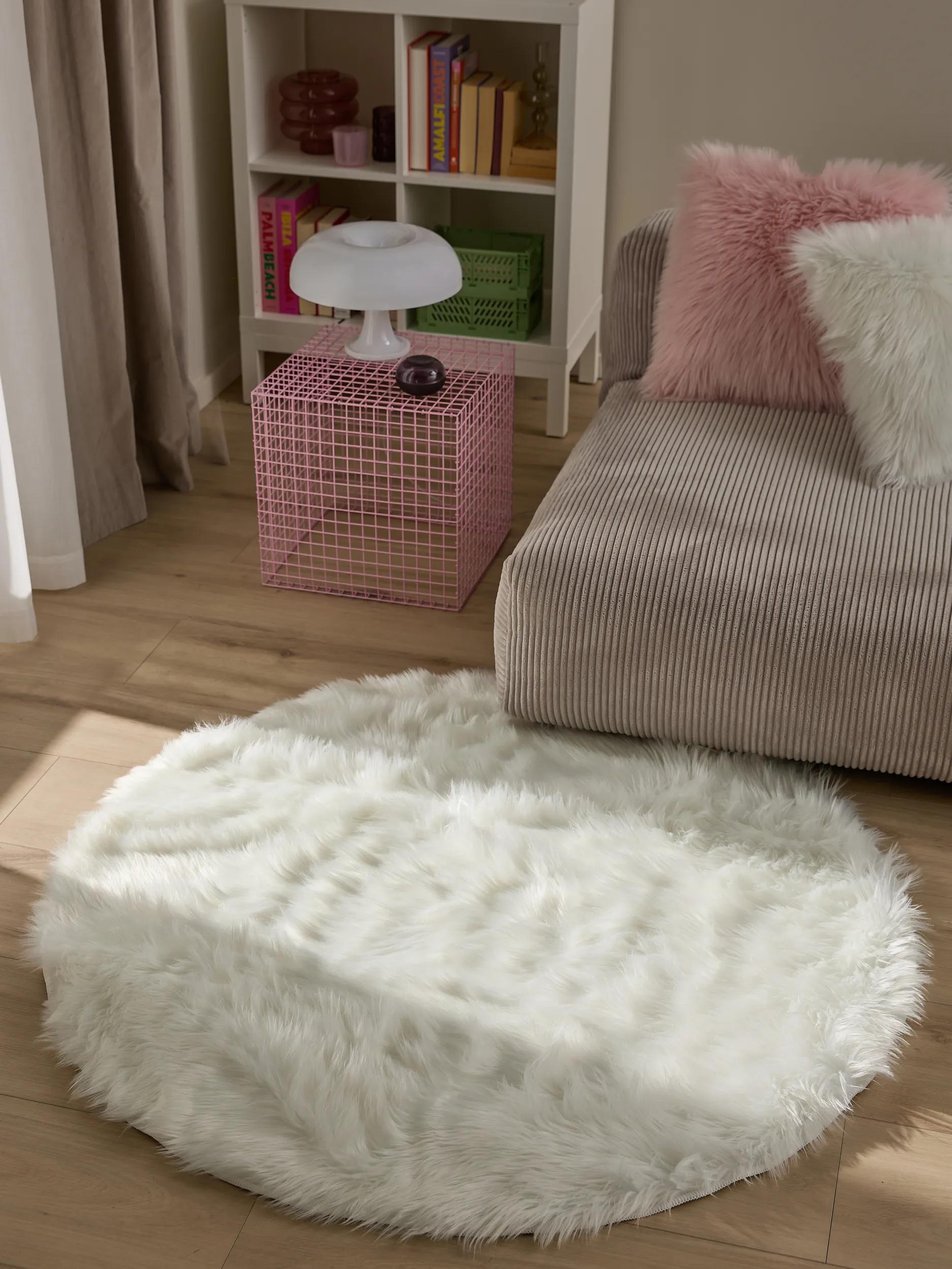 Washable Shaggy Rug Nanuk White