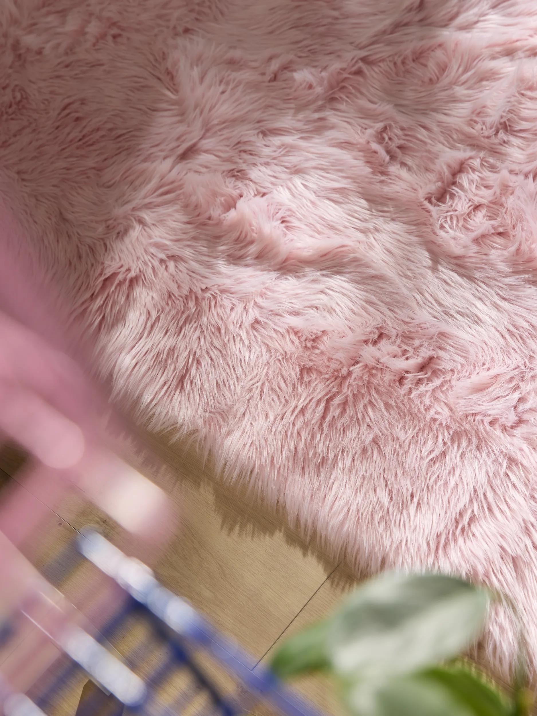 Washable Shaggy Rug Nanuk Pink