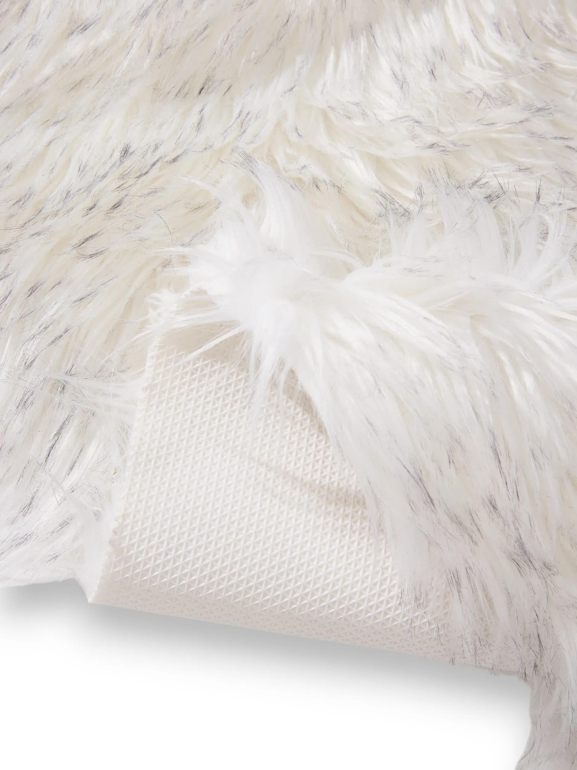 Washable Shaggy Rug Nanuk Black/White