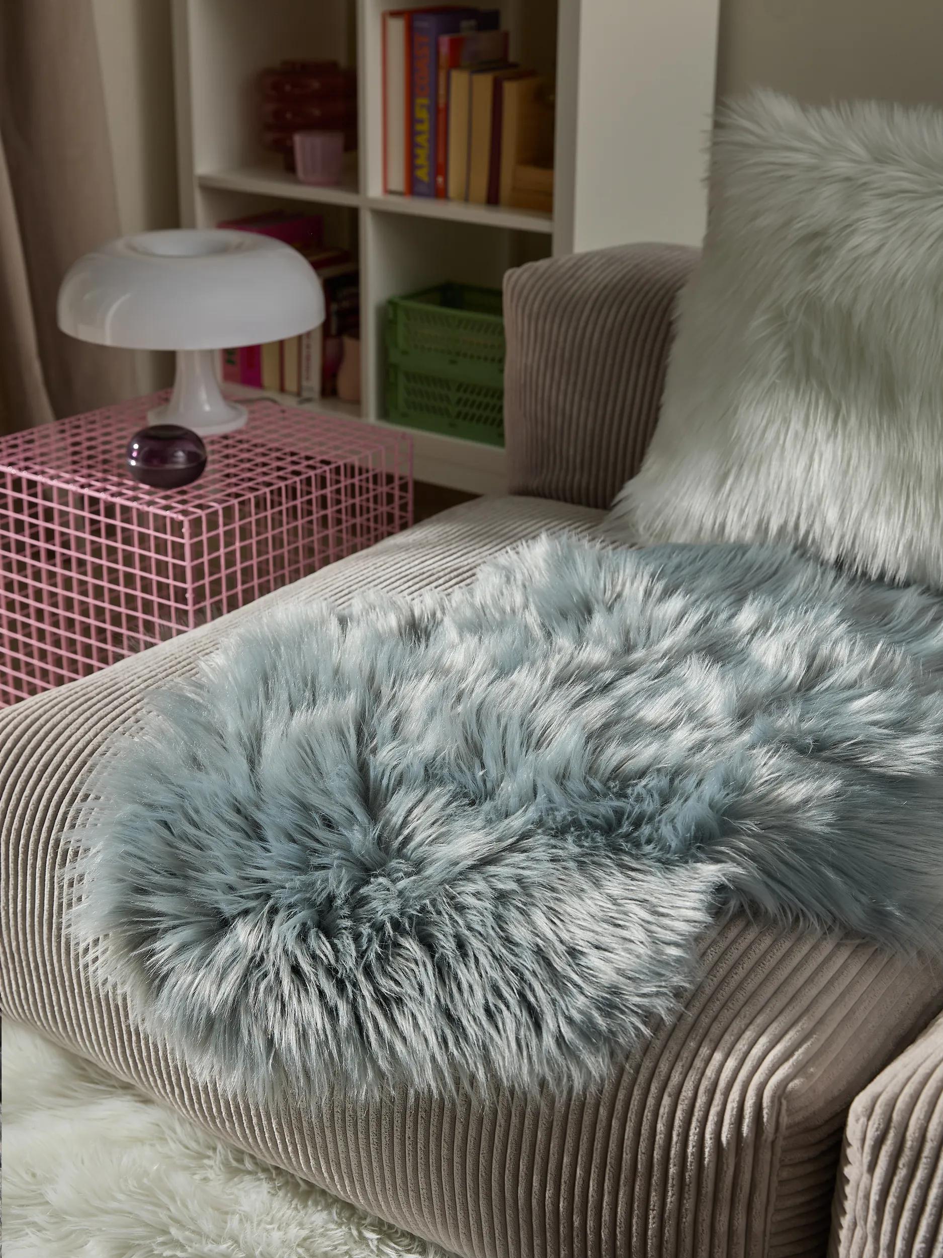 Washable Shaggy Rug Nanuk Blue