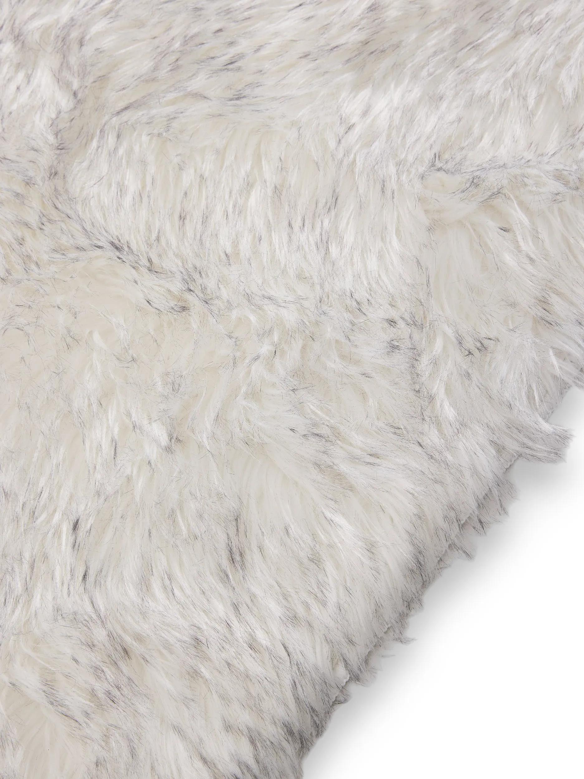 Washable Shaggy Rug Nanuk Black/White