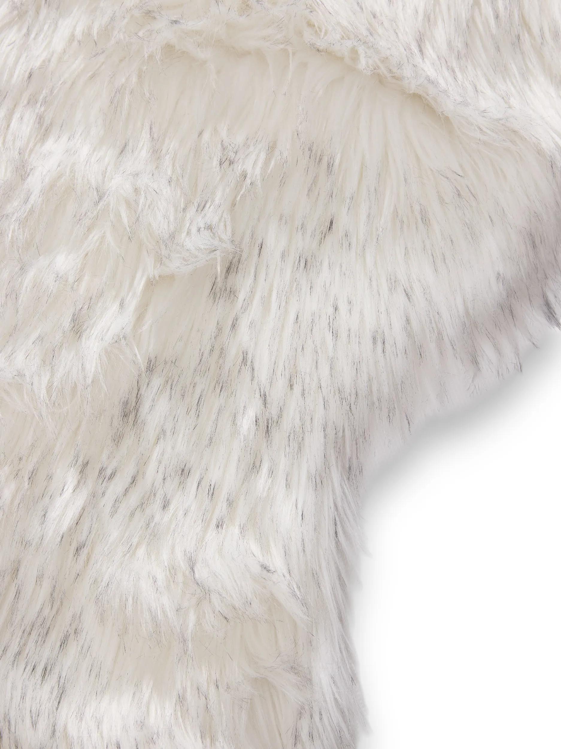 Washable Shaggy Rug Nanuk Black/White