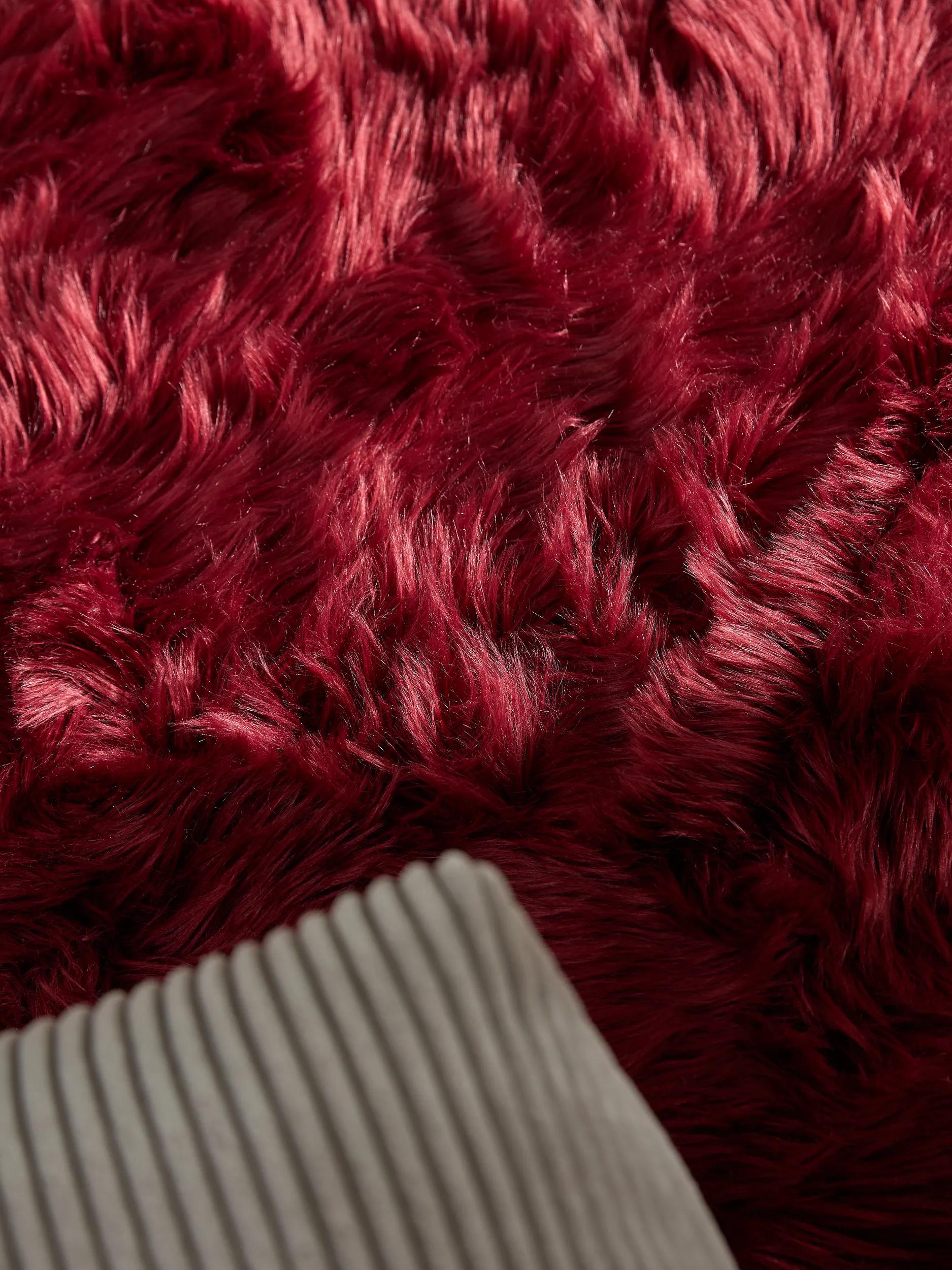 Washable Shaggy Rug Nanuk Bordeaux