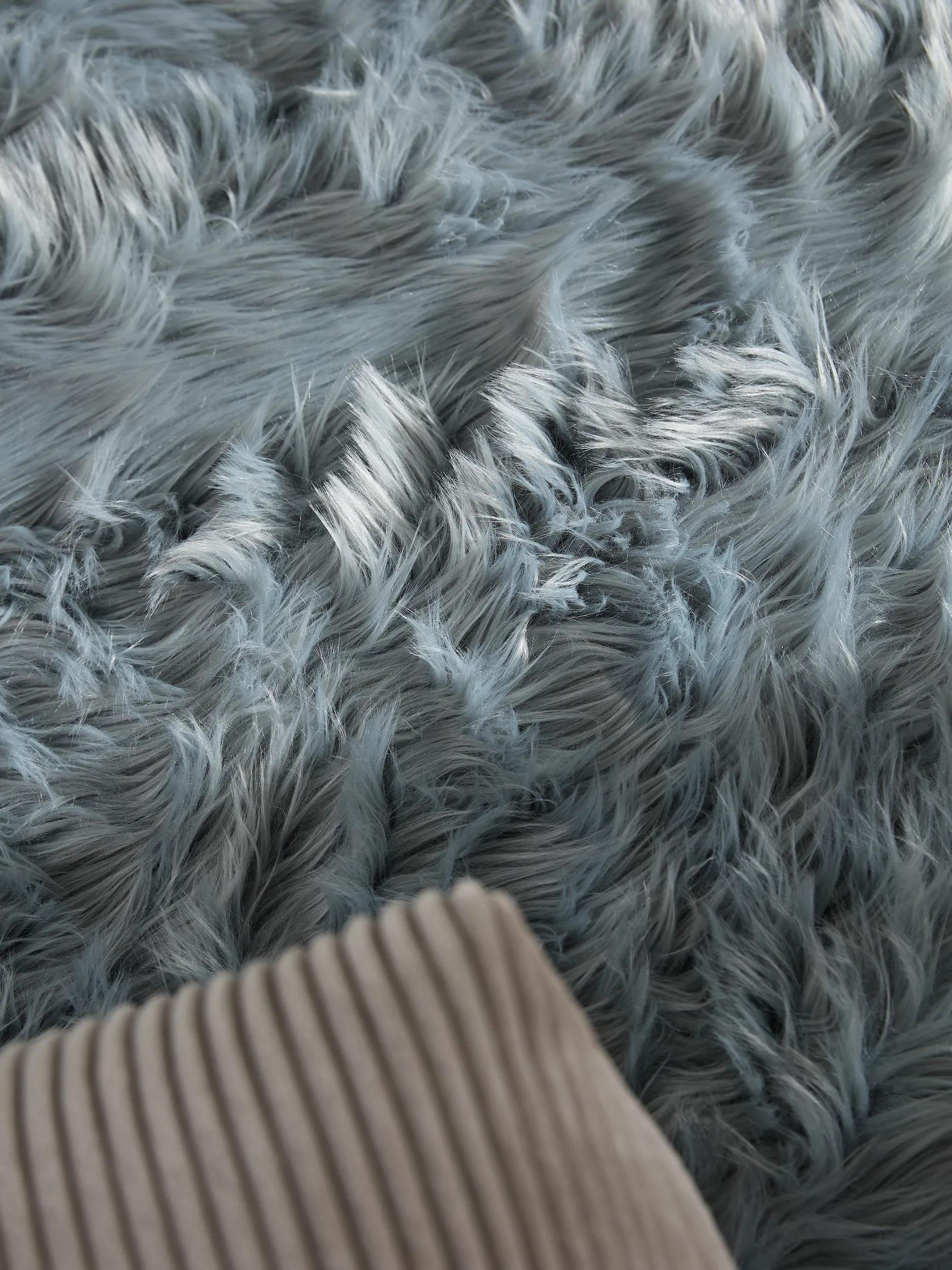 Washable Shaggy Rug Nanuk Blue