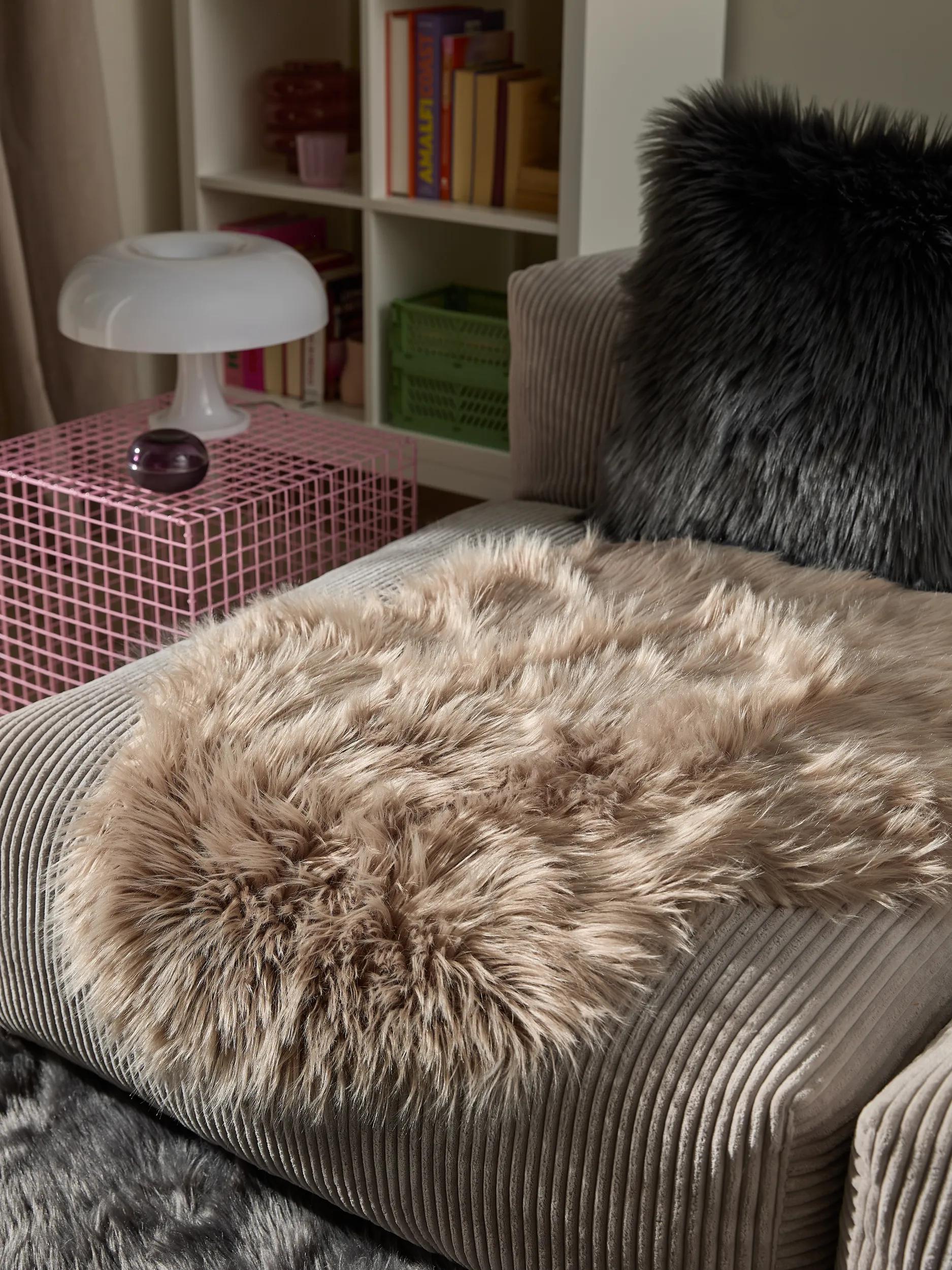 Washable Shaggy Rug Nanuk Beige