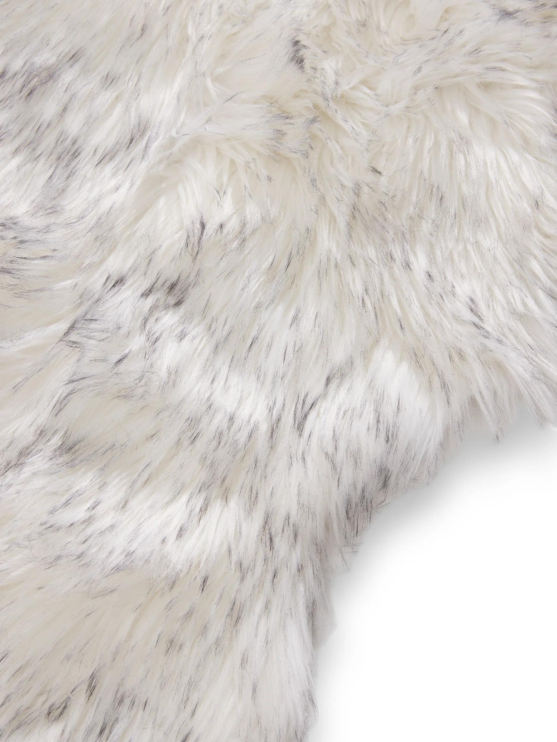 Washable Shaggy Rug Nanuk Black/White