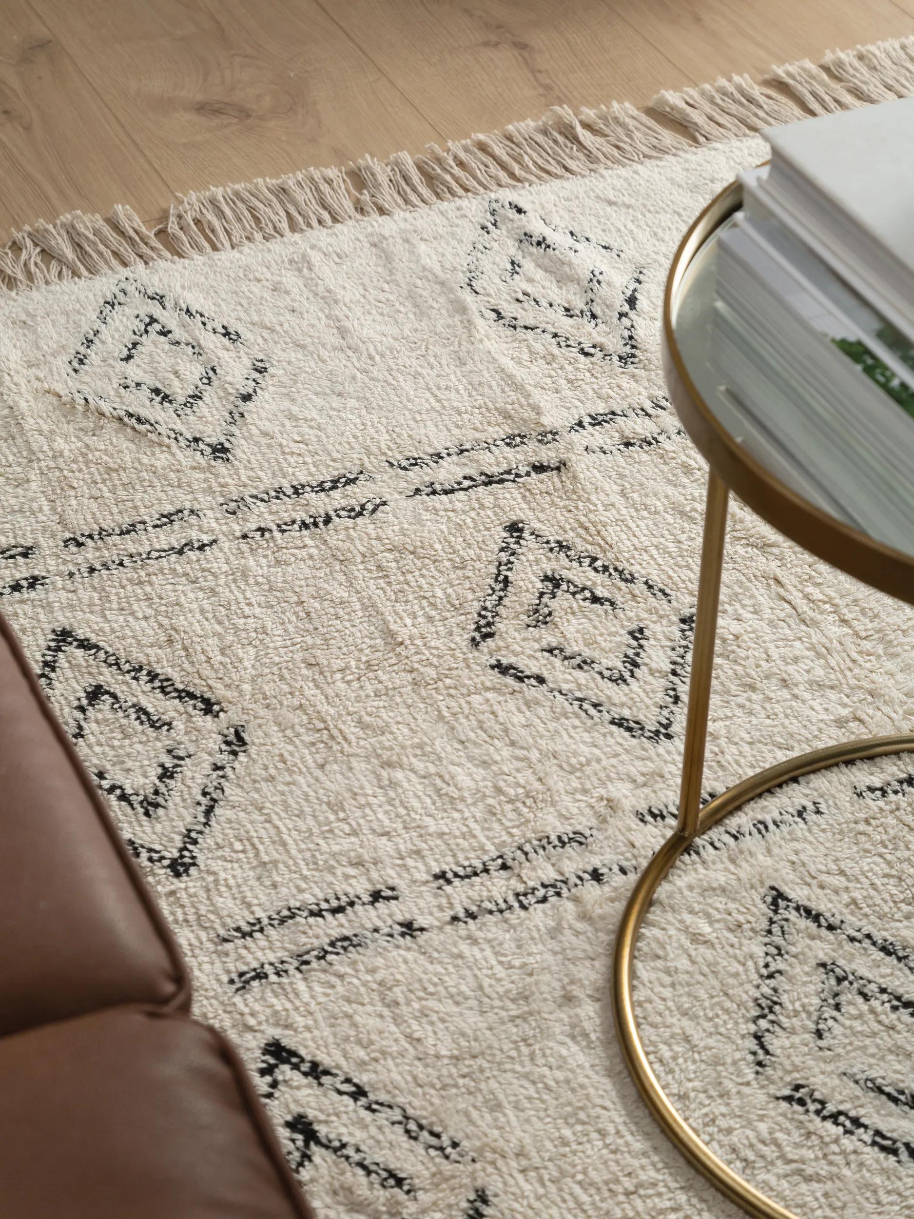 Washable Cotton Rug Naomi Cream