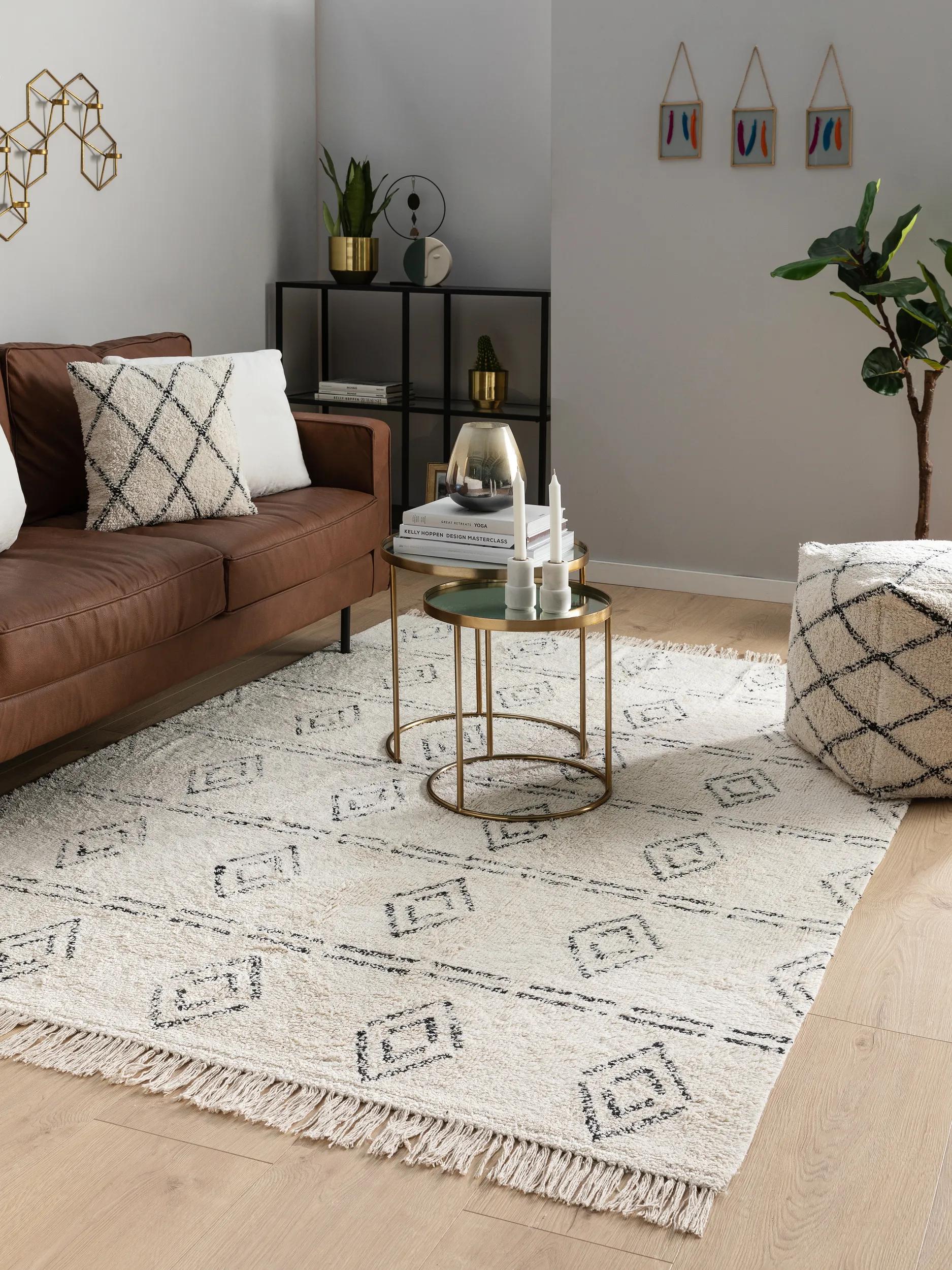 Washable Cotton Rug Naomi Cream