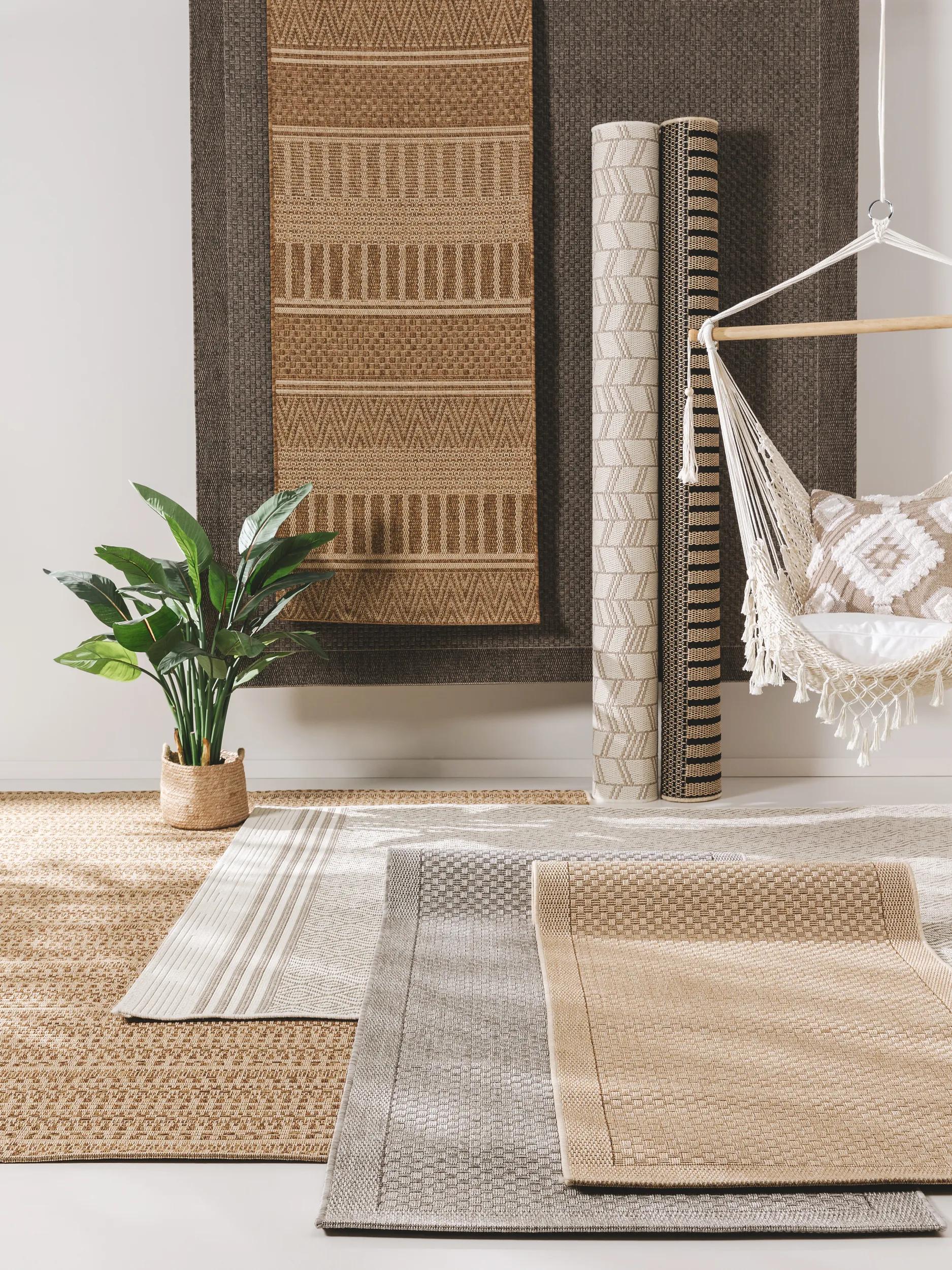 In- & Outdoor Rug Naoto Light Grey