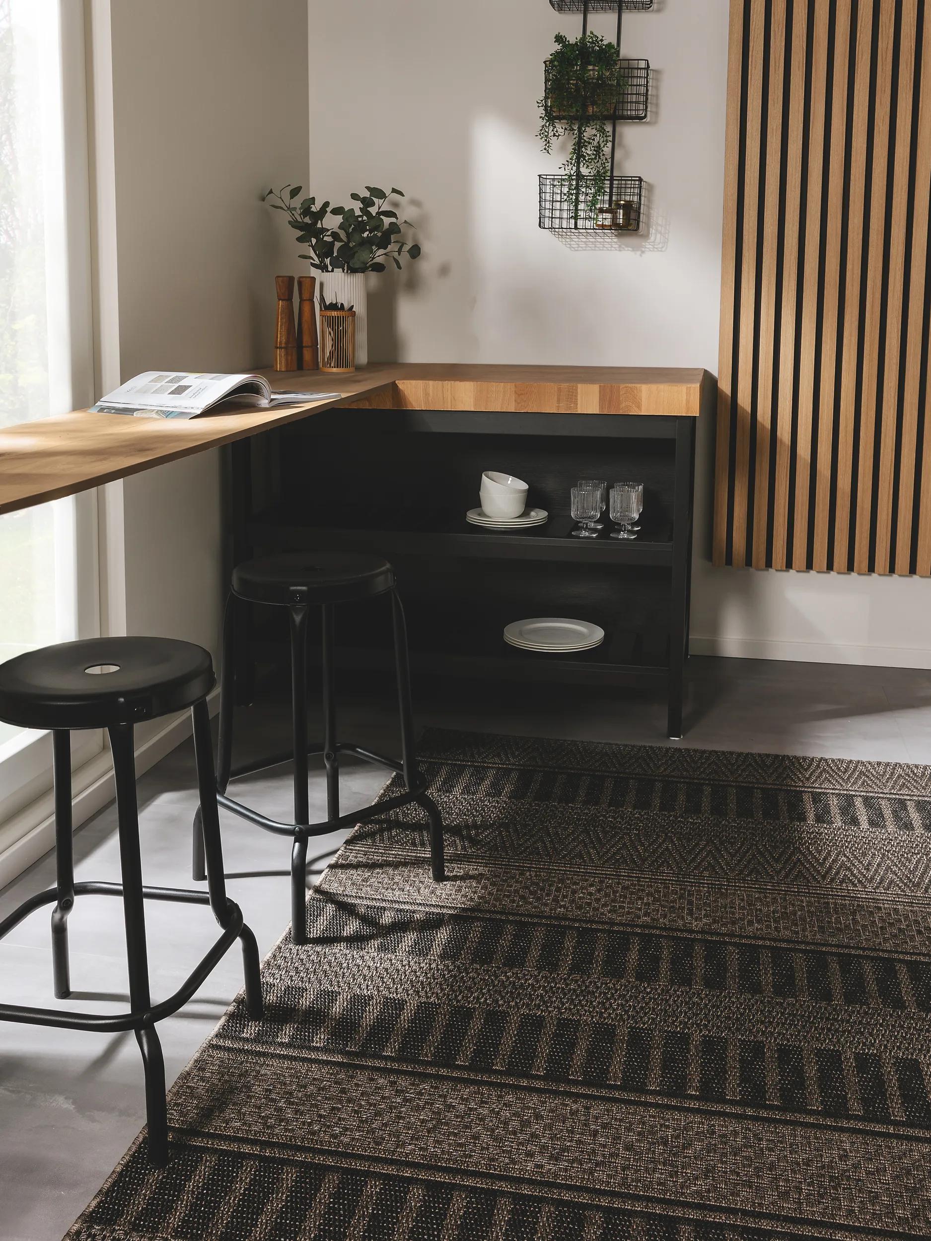 In- & Outdoor Rug Naoto Charcoal