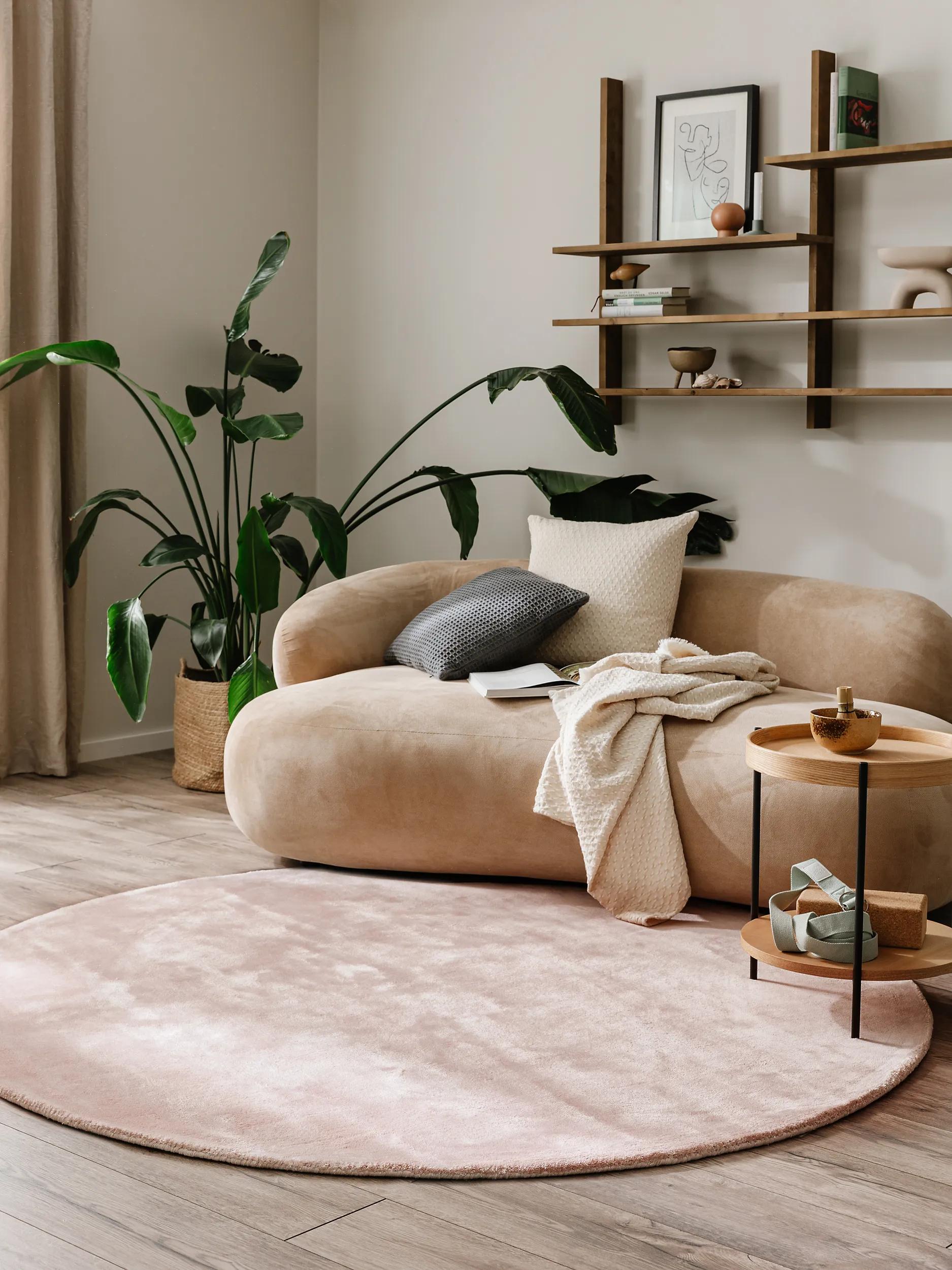 Viscose Rug Round Nela Rose