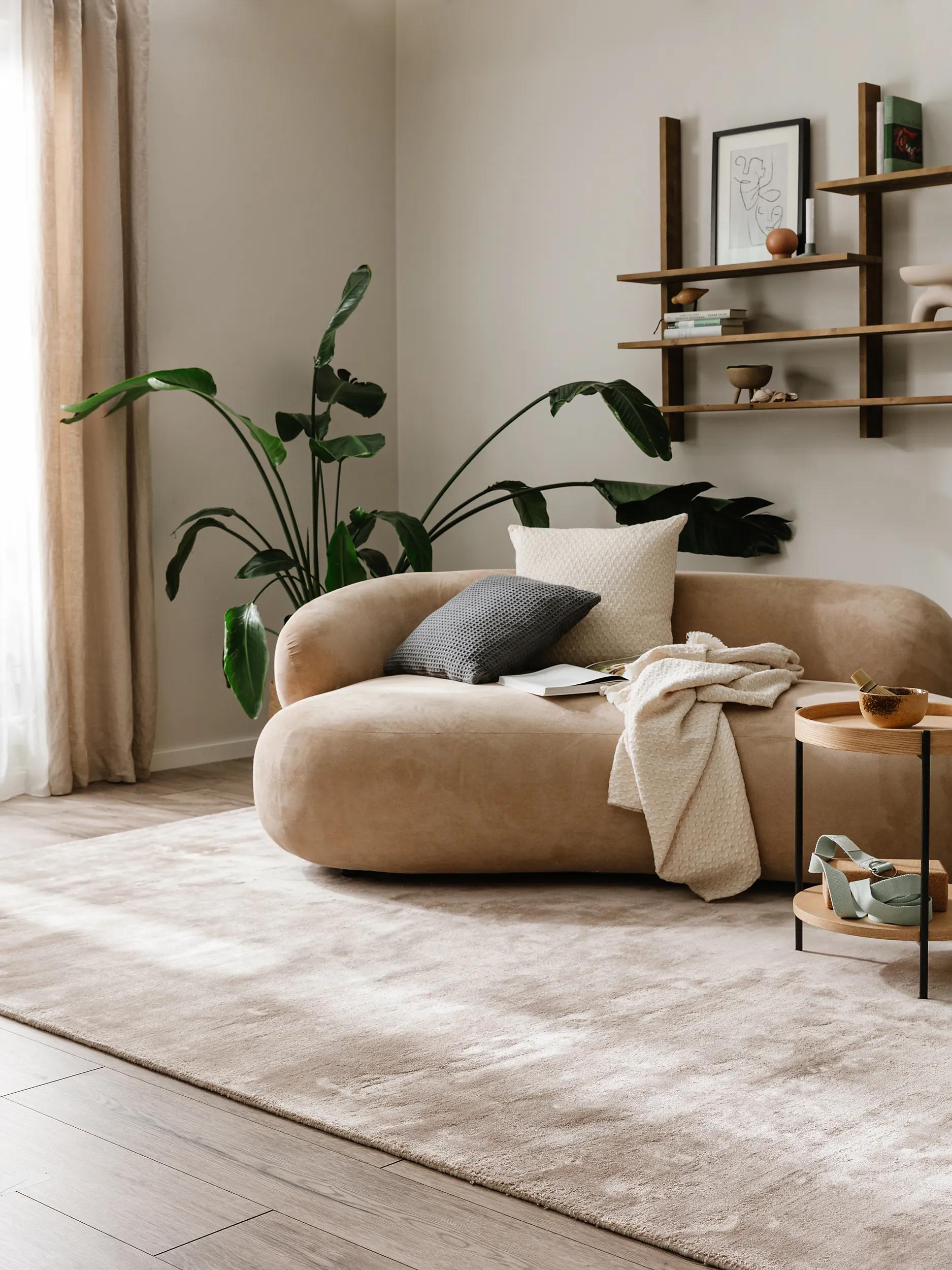 Viscose Rug Nela Taupe