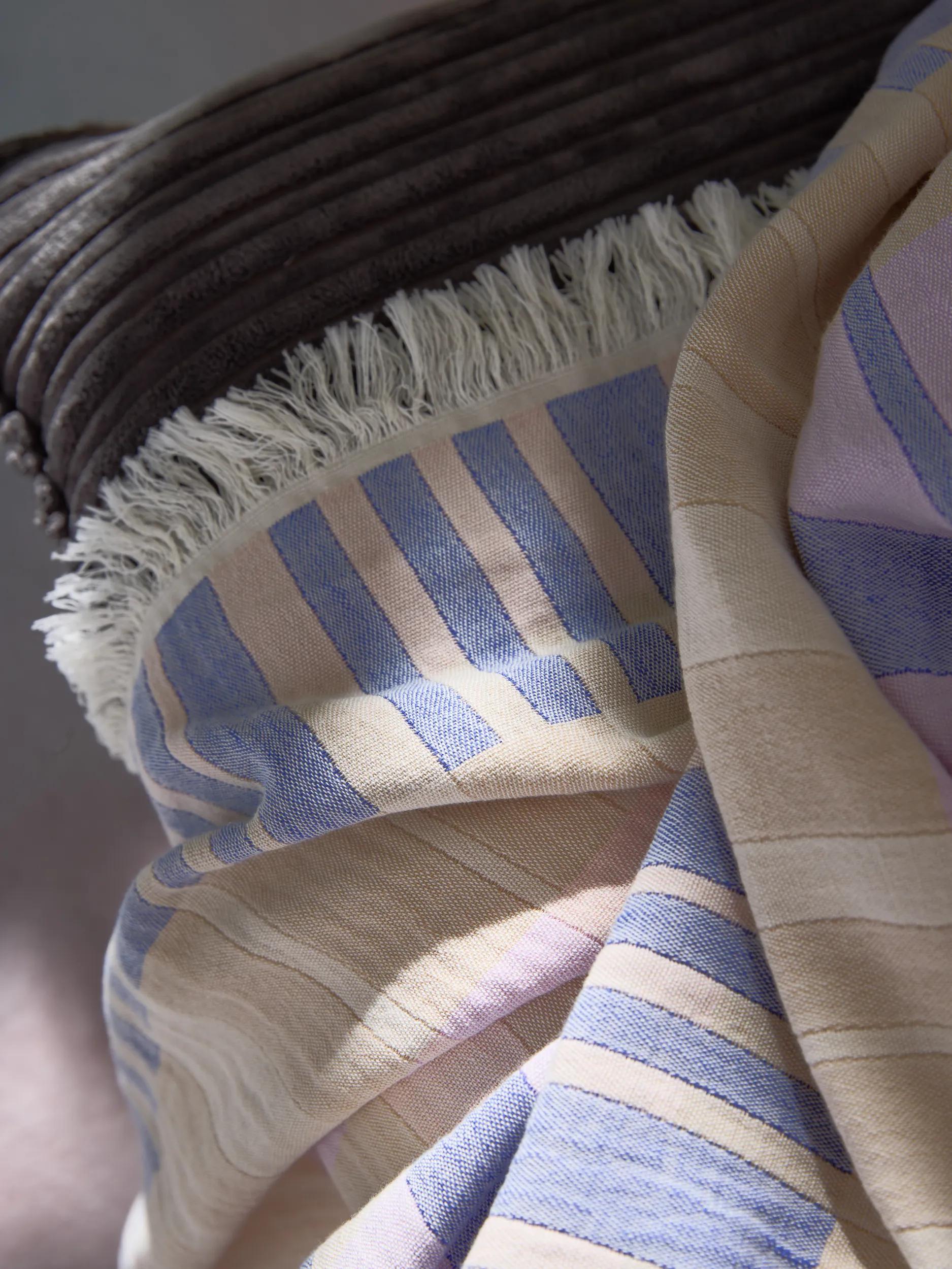 Cotton blanket Nico Multicolour/Purple