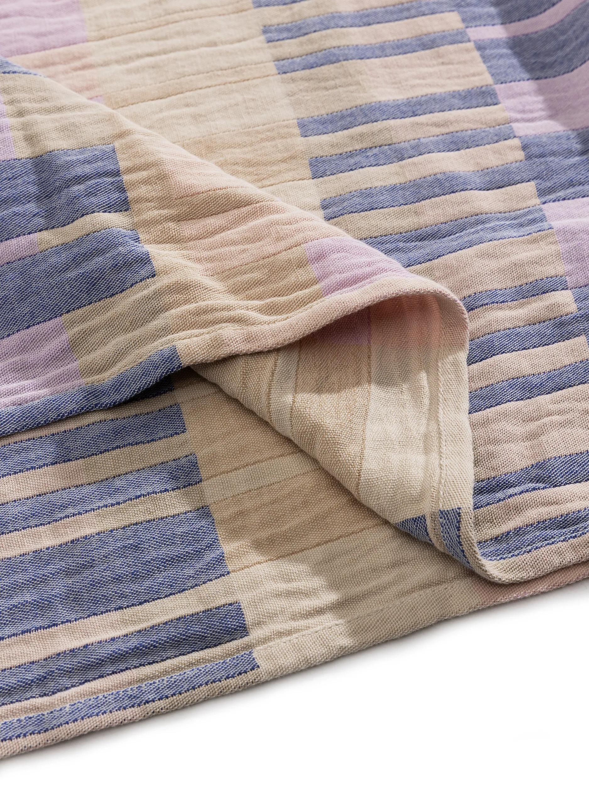 Cotton blanket Nico Multicolour/Purple