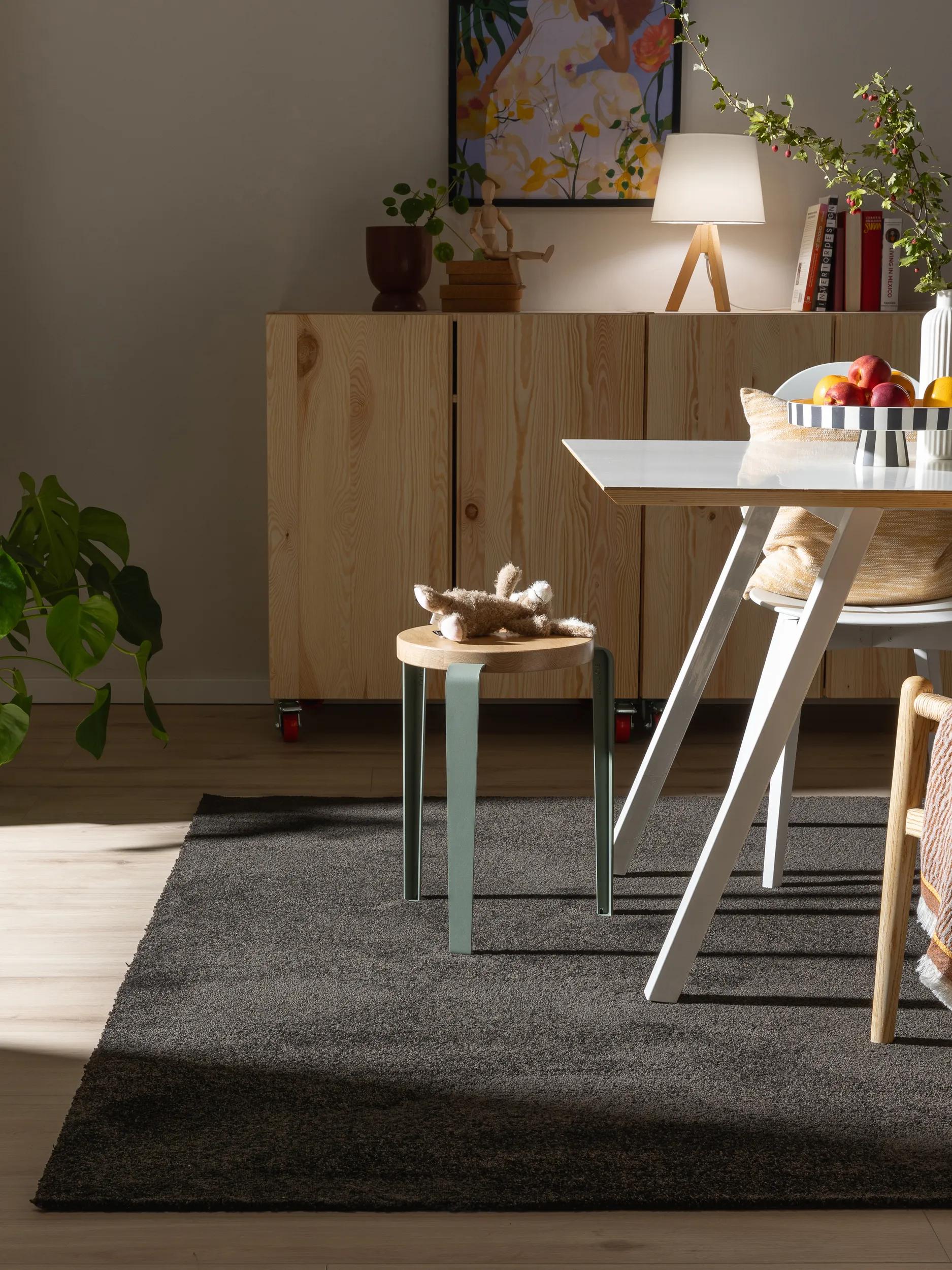 Washable Rug Nina Charcoal