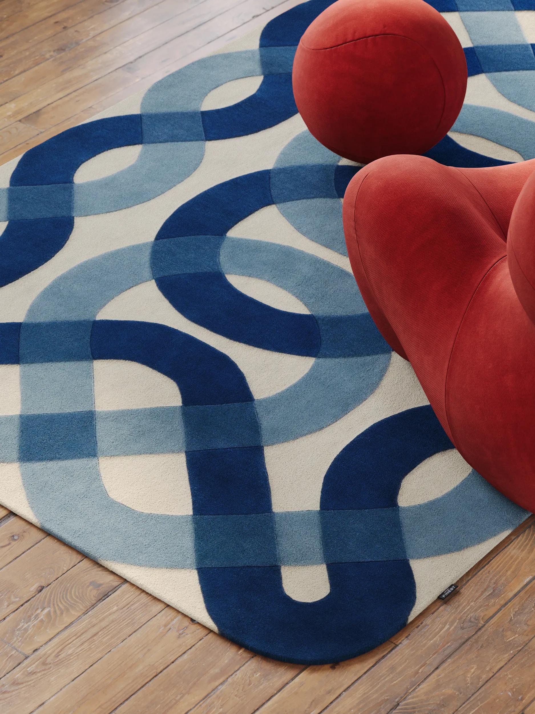 Wool Rug Nio Blue