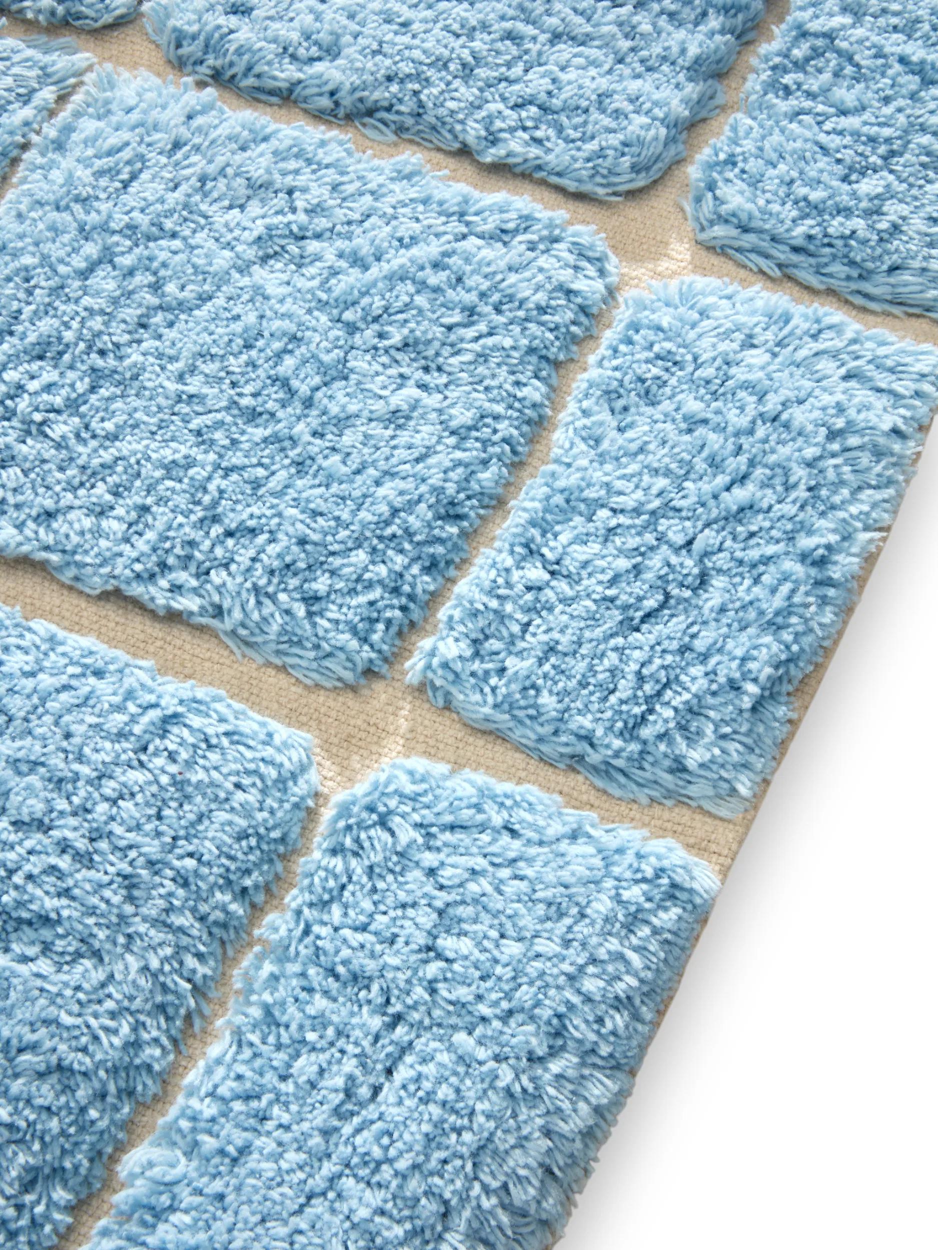 Bath Rug Noa Blue/Cream
