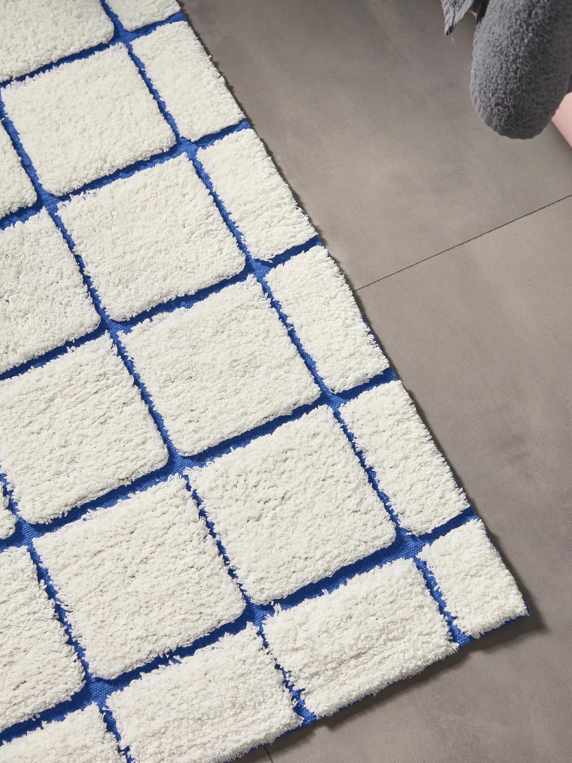 Bath Rug Noa Cream/Blue