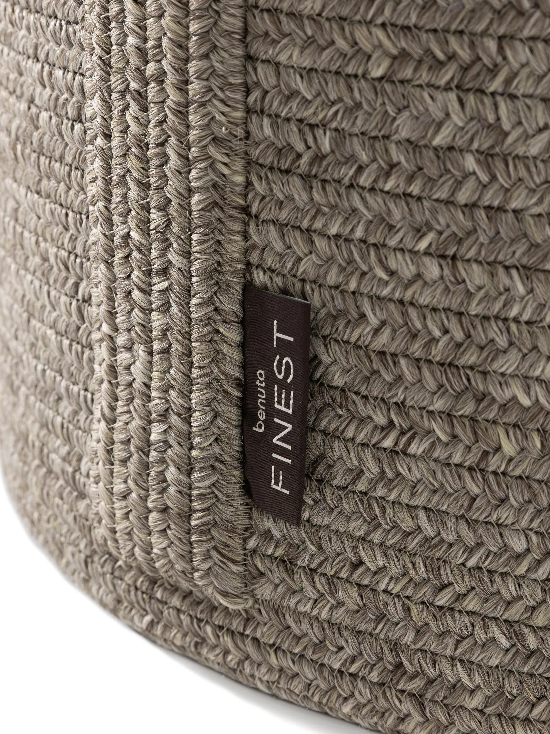 In- & Outdoor Pouf Noe Grey/Taupe