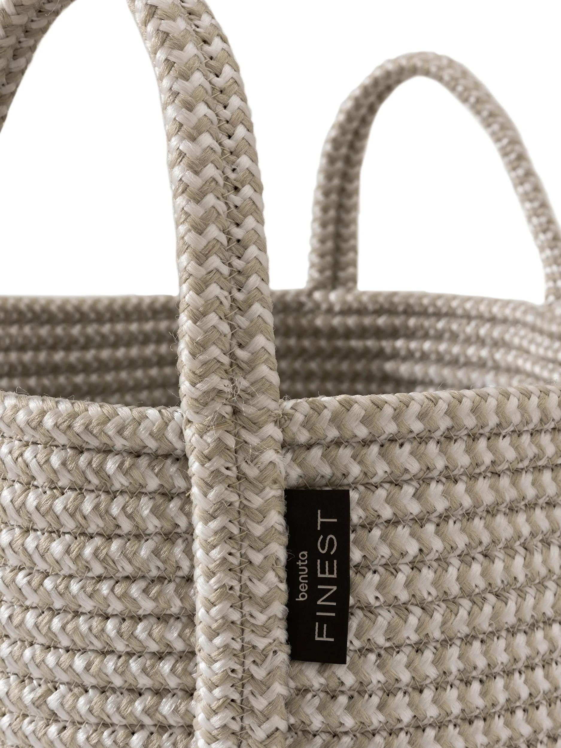 In- & Outdoor basket Noe Grau/Beige