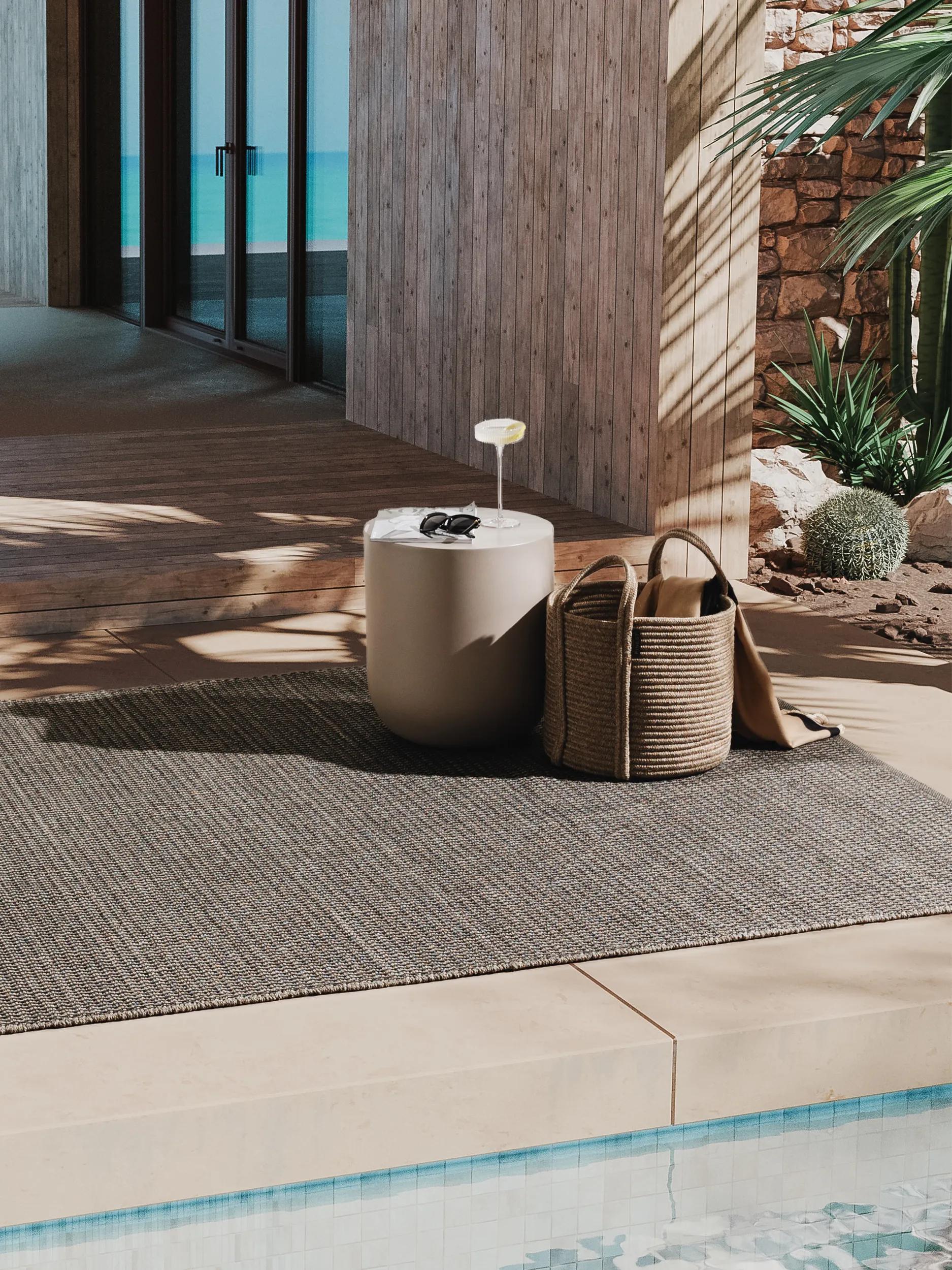 In- & Outdoor basket Noe Cream/Beige