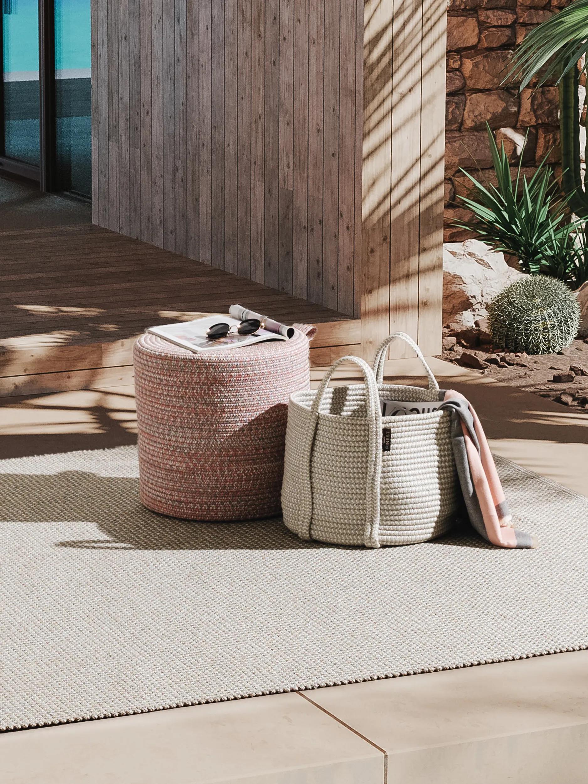 In- & Outdoor Pouf Noe Rose