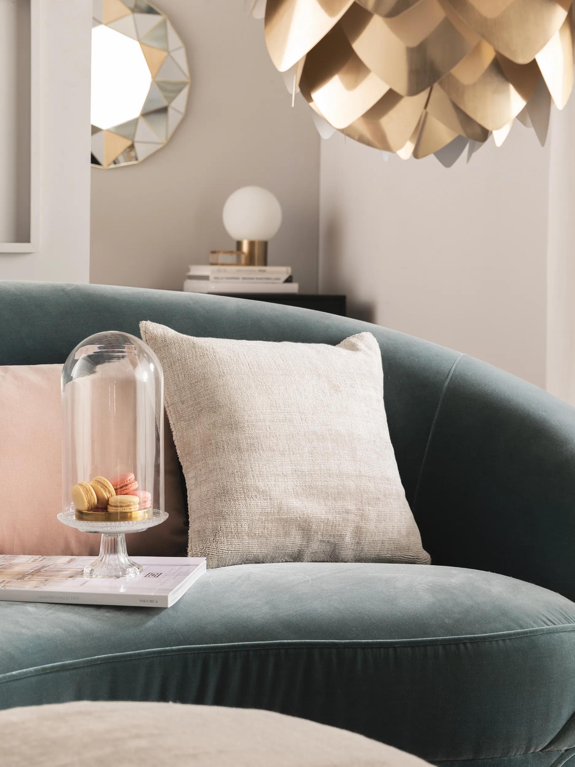 Housse de coussin Nova gris clair