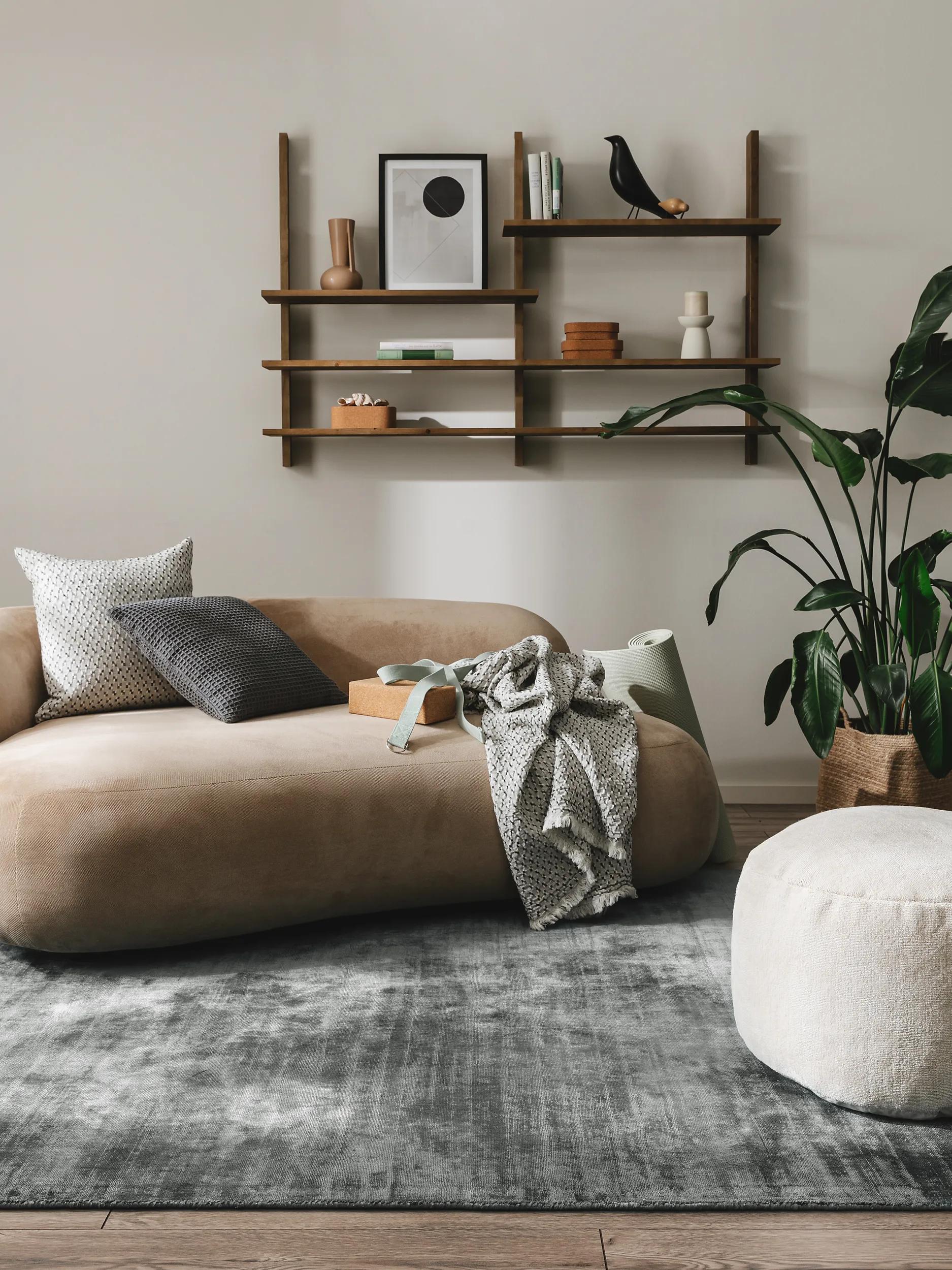 Viscose Rug Nova Dark Grey