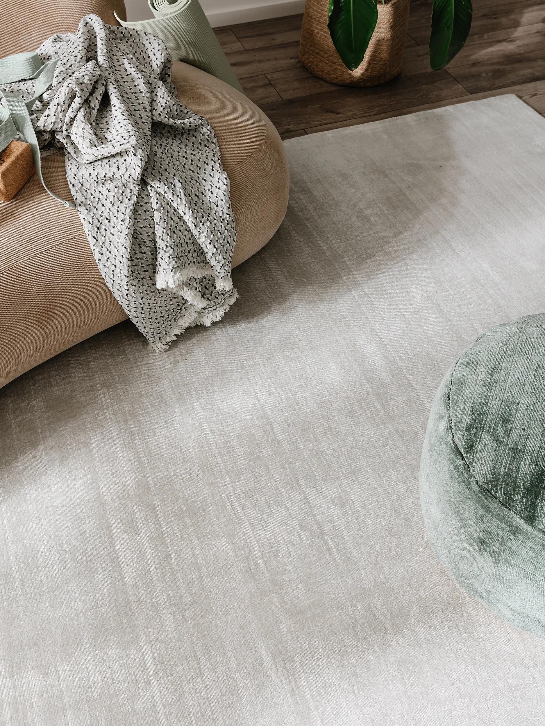 Viscose Rug Nova Light Grey