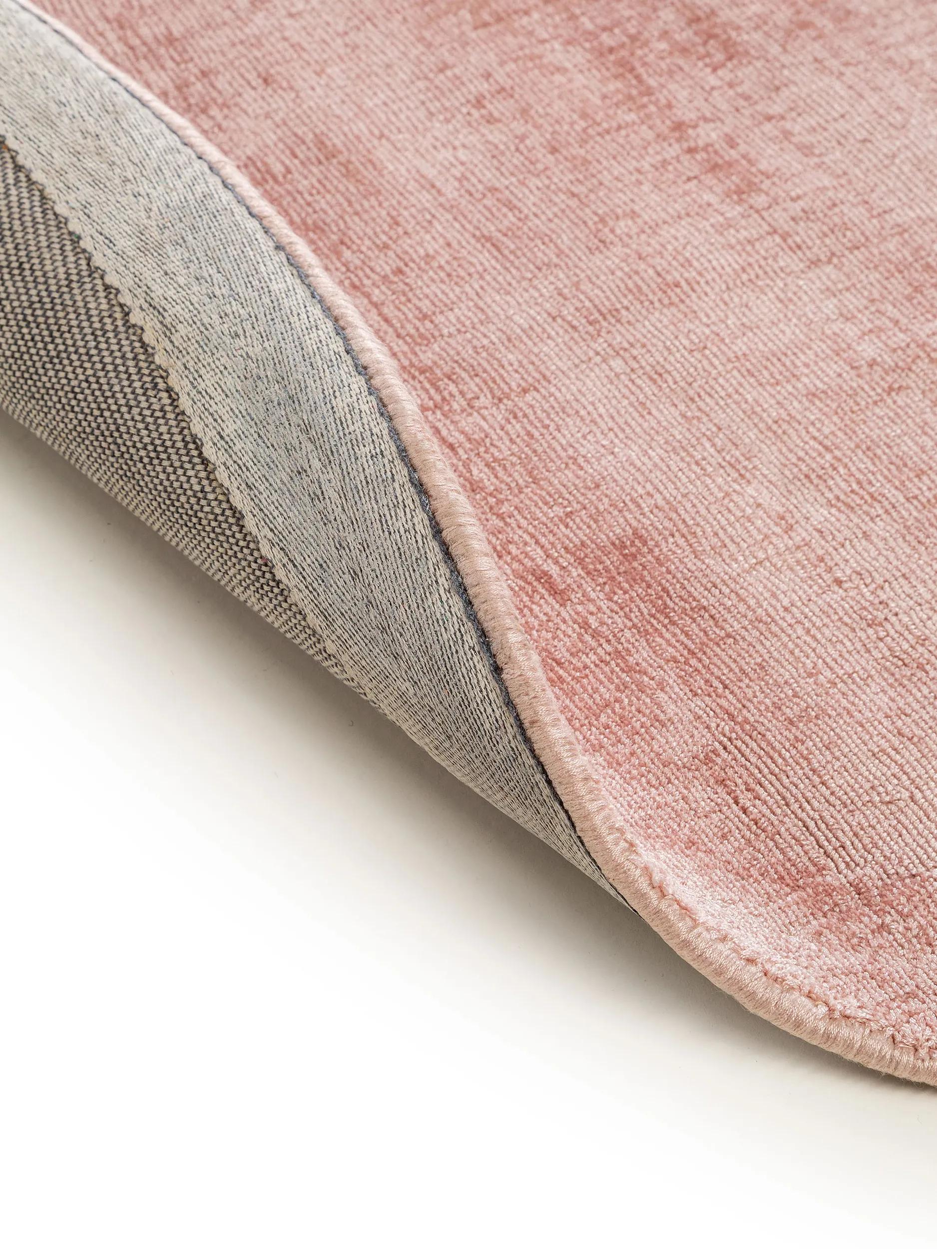 Viscose Rug Round Nova Rose