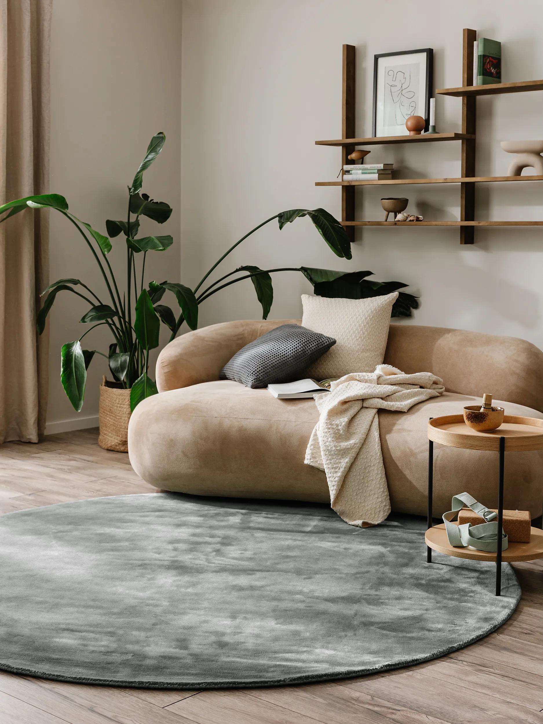 Viscose Rug Nova Dark Grey