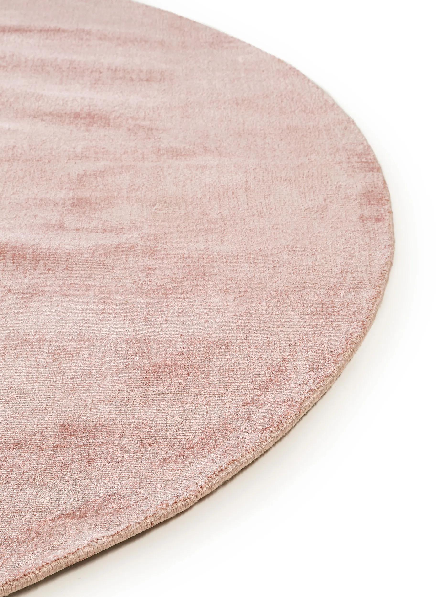 Viscose Rug Round Nova Rose