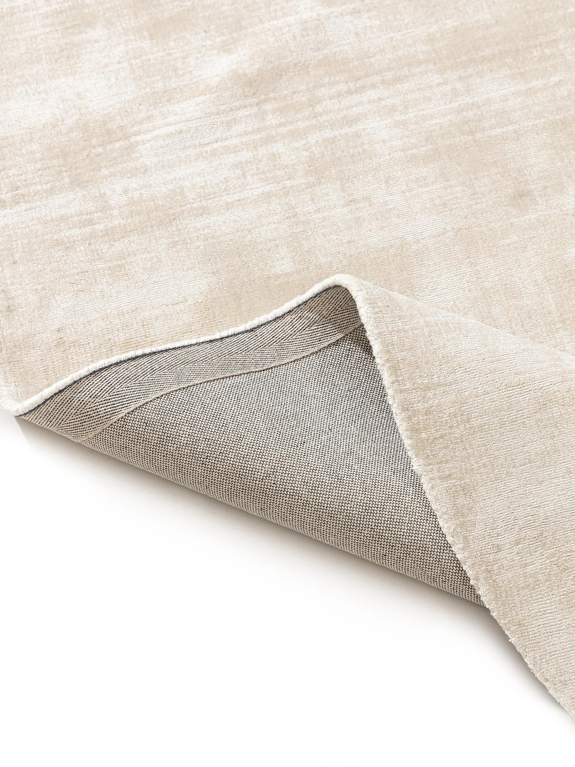 Viskose Teppich Oval Nova Creme
