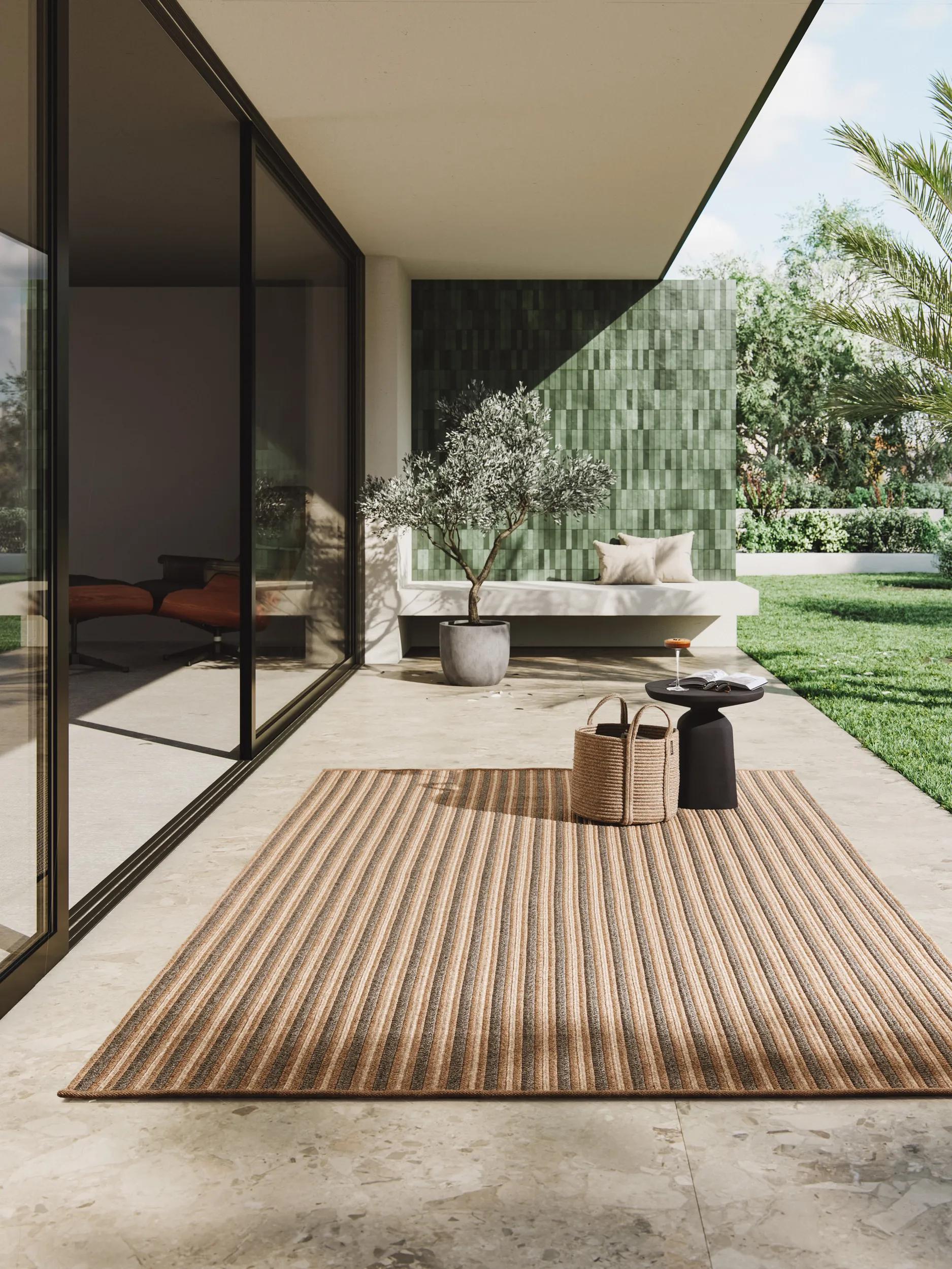 In- & Outdoor Rug Ori Beige/Brown