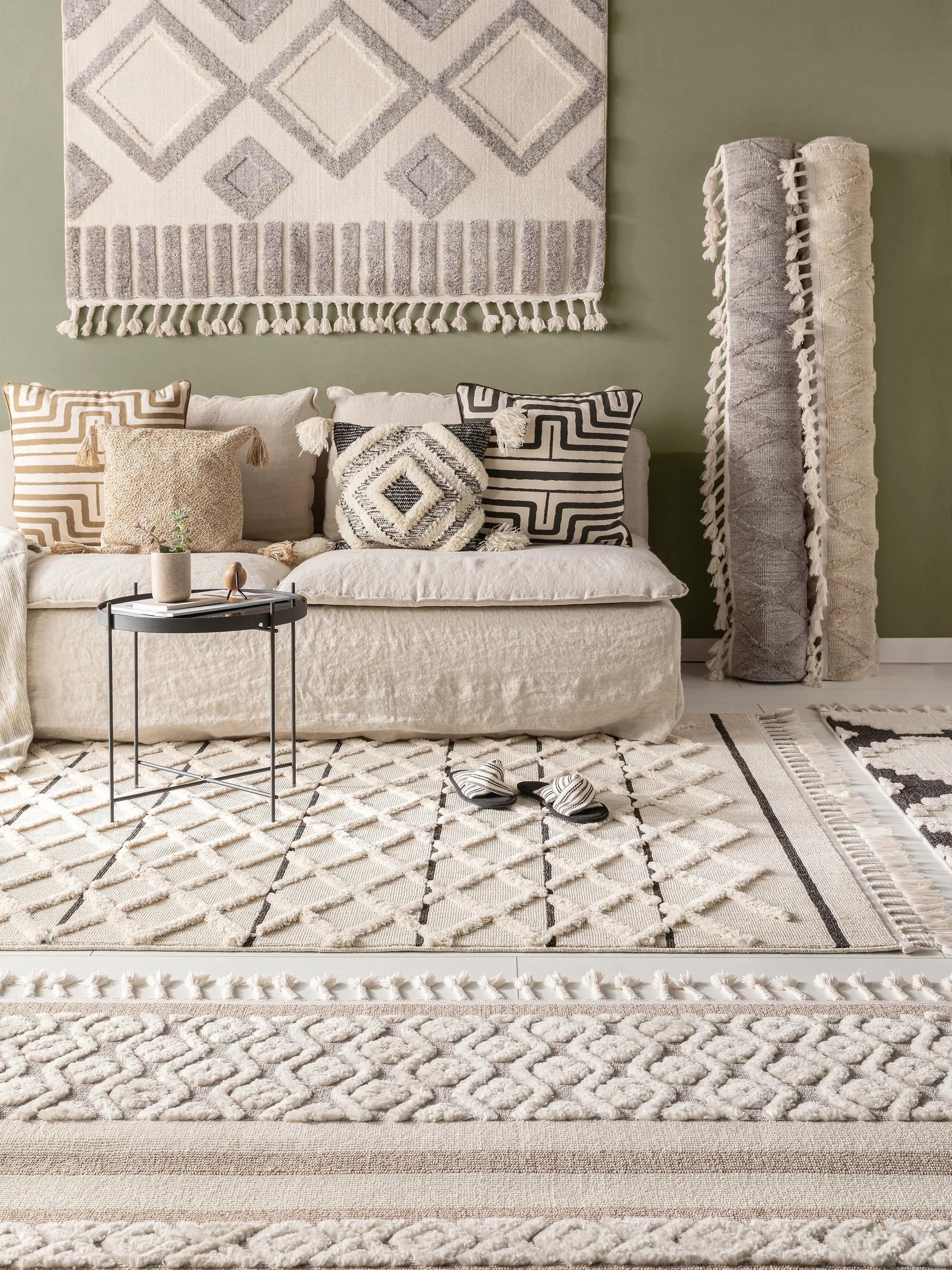 Rug Oyo Cream/Charcoal