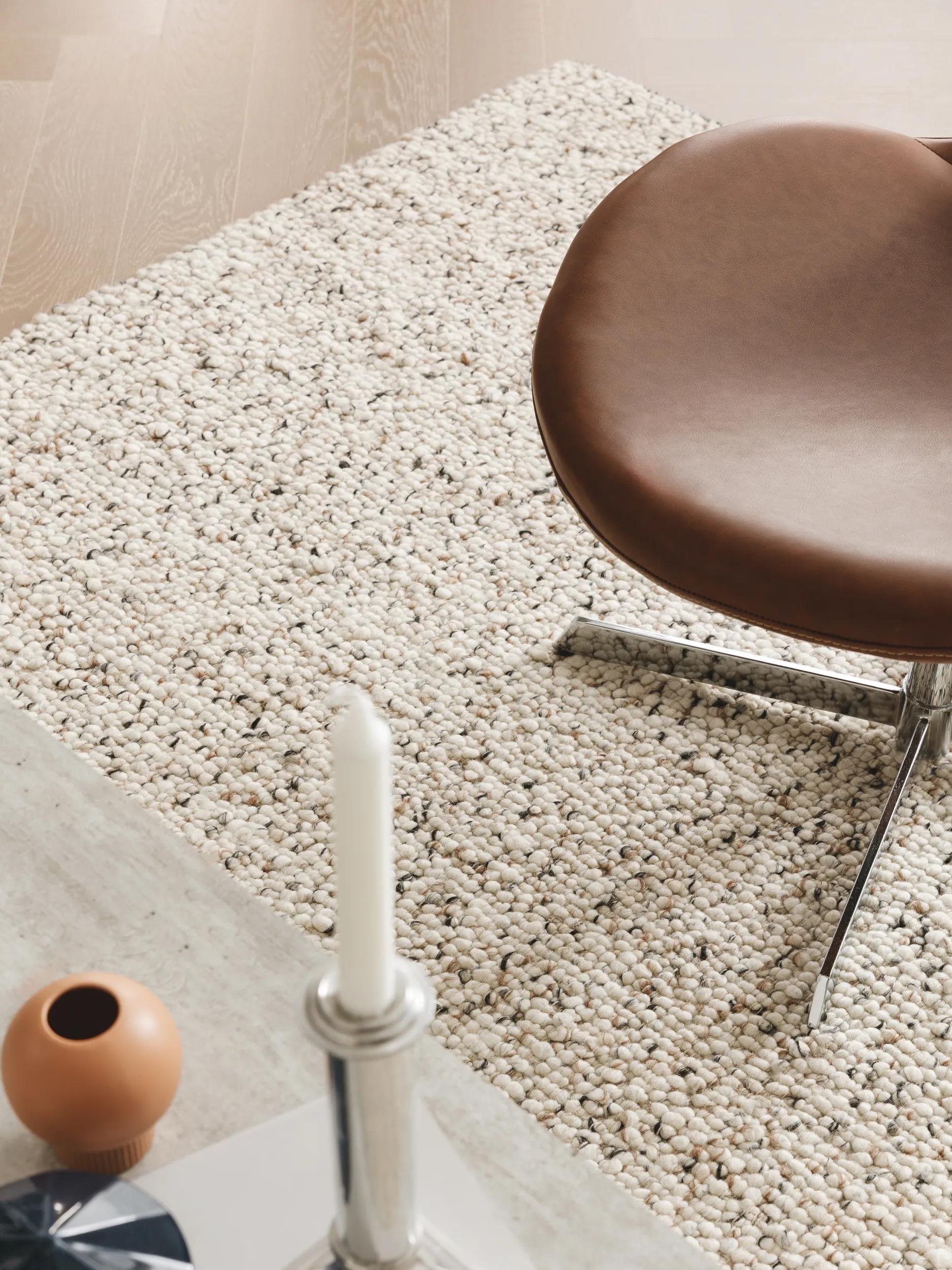 Wool Rug Patch White/Black