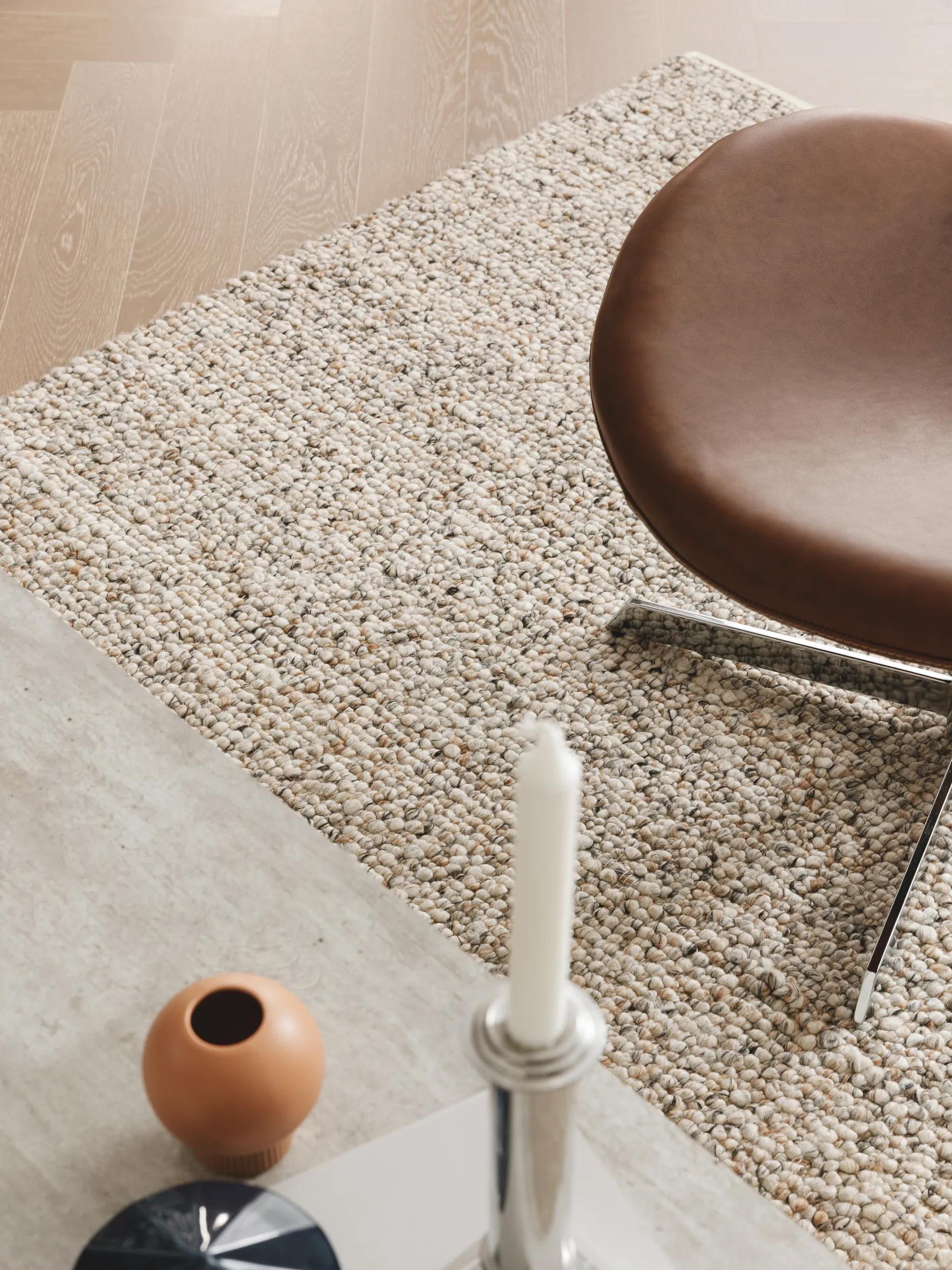 Parche de alfombra de lana multicolor