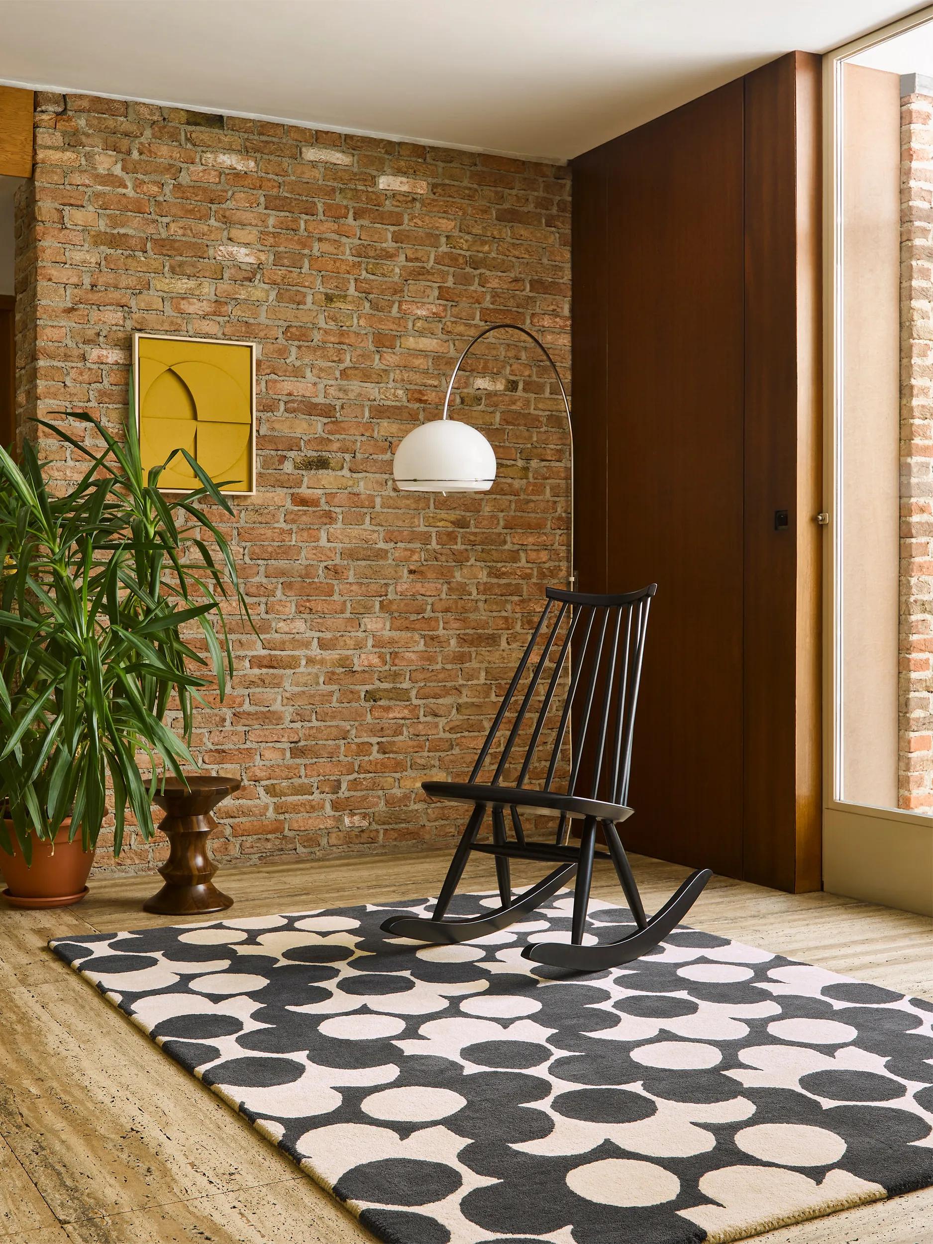 Wool Rug Puzzle Flower Multicolour